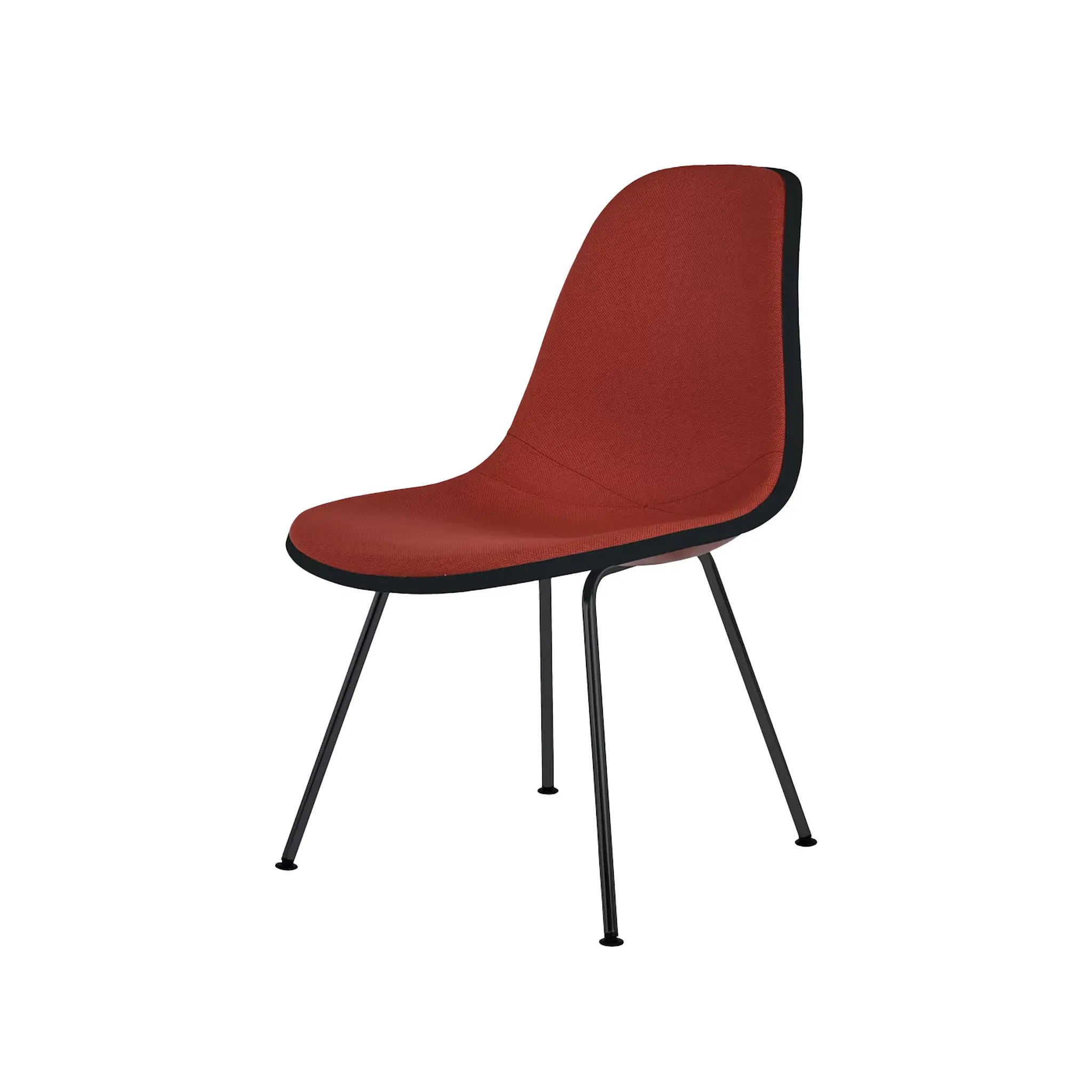 Eames® Molded Plastic Side Chair, 4-Leg Base - Upholstered
