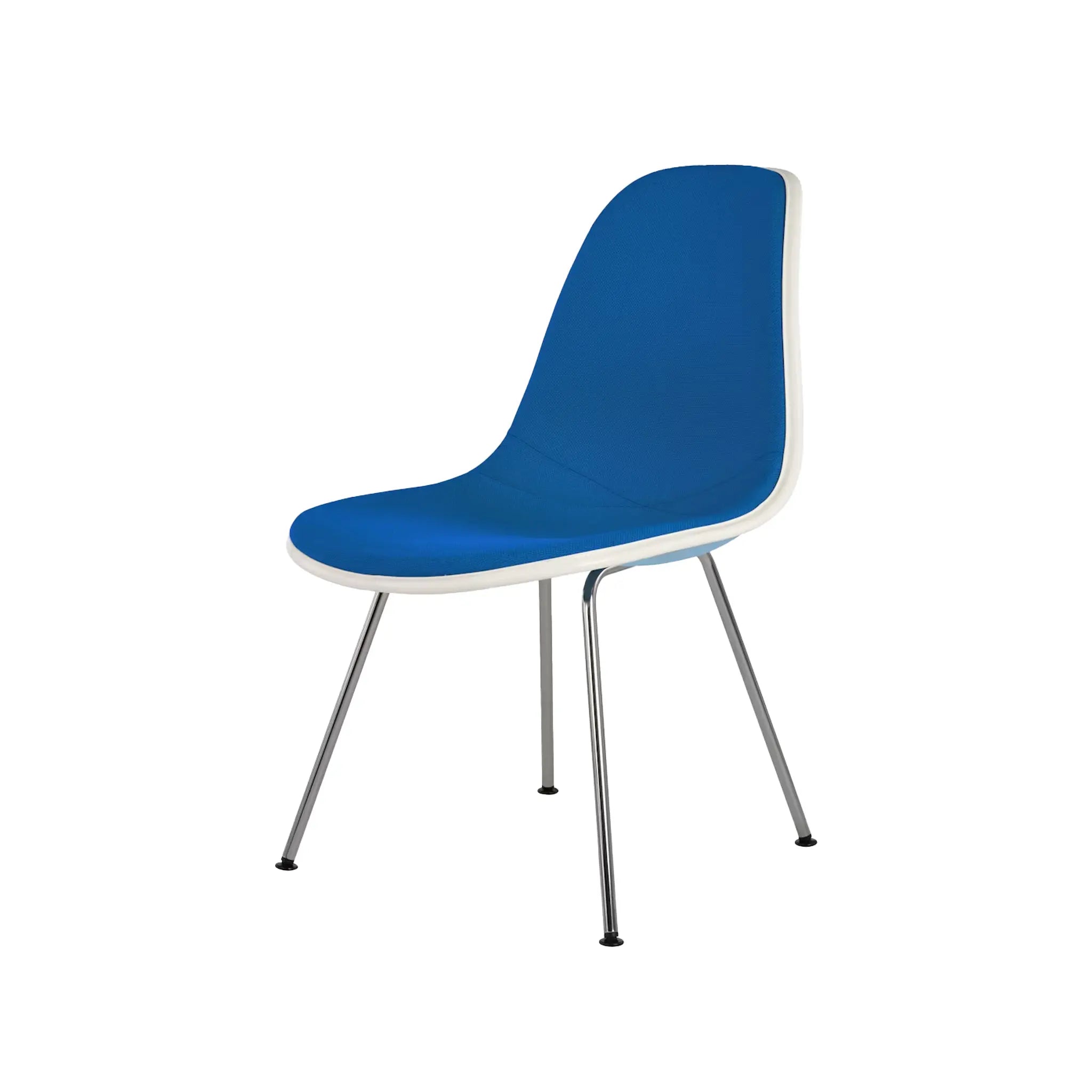 Eames® Molded Plastic Side Chair, 4-Leg Base - Upholstered
