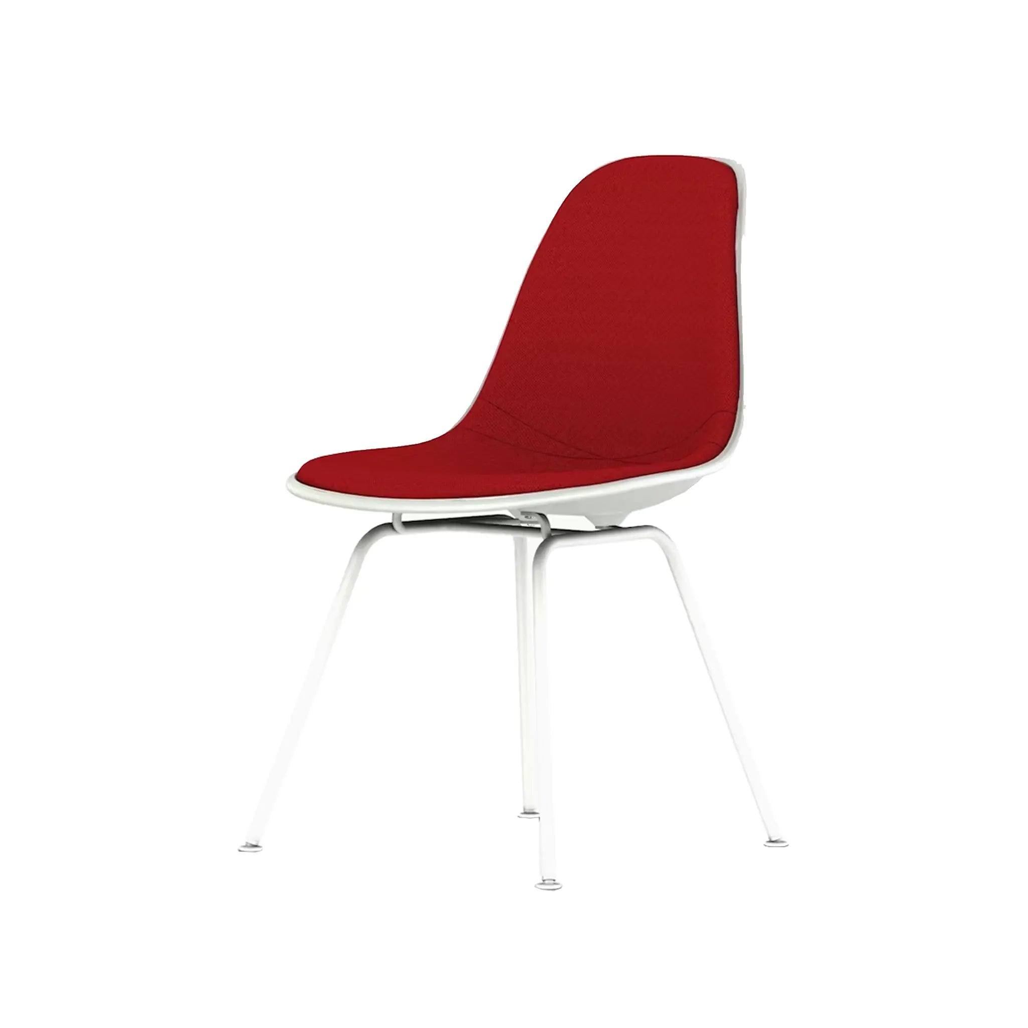 Eames® Molded Plastic Side Chair, 4-Leg Base - Upholstered