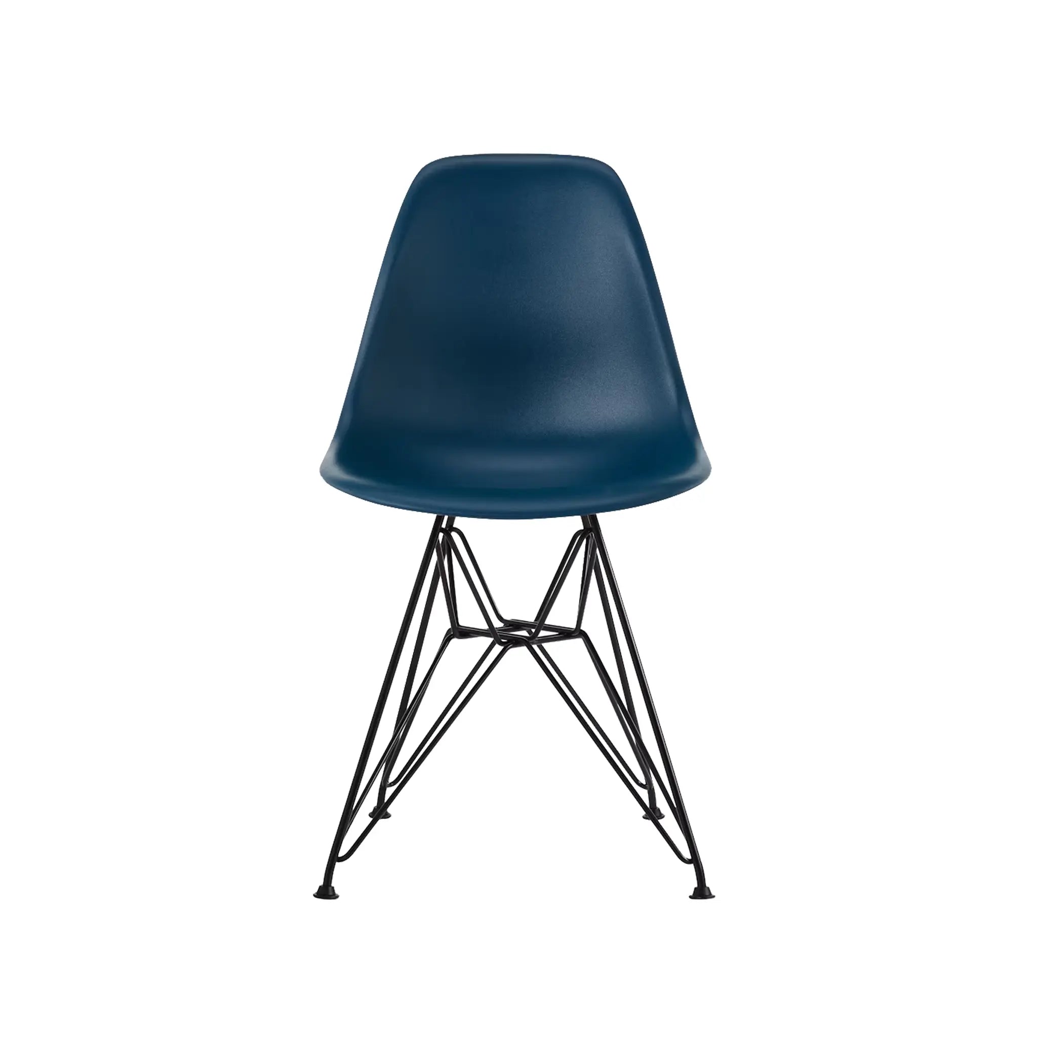 Eames® 模压塑料边椅,金属丝底座