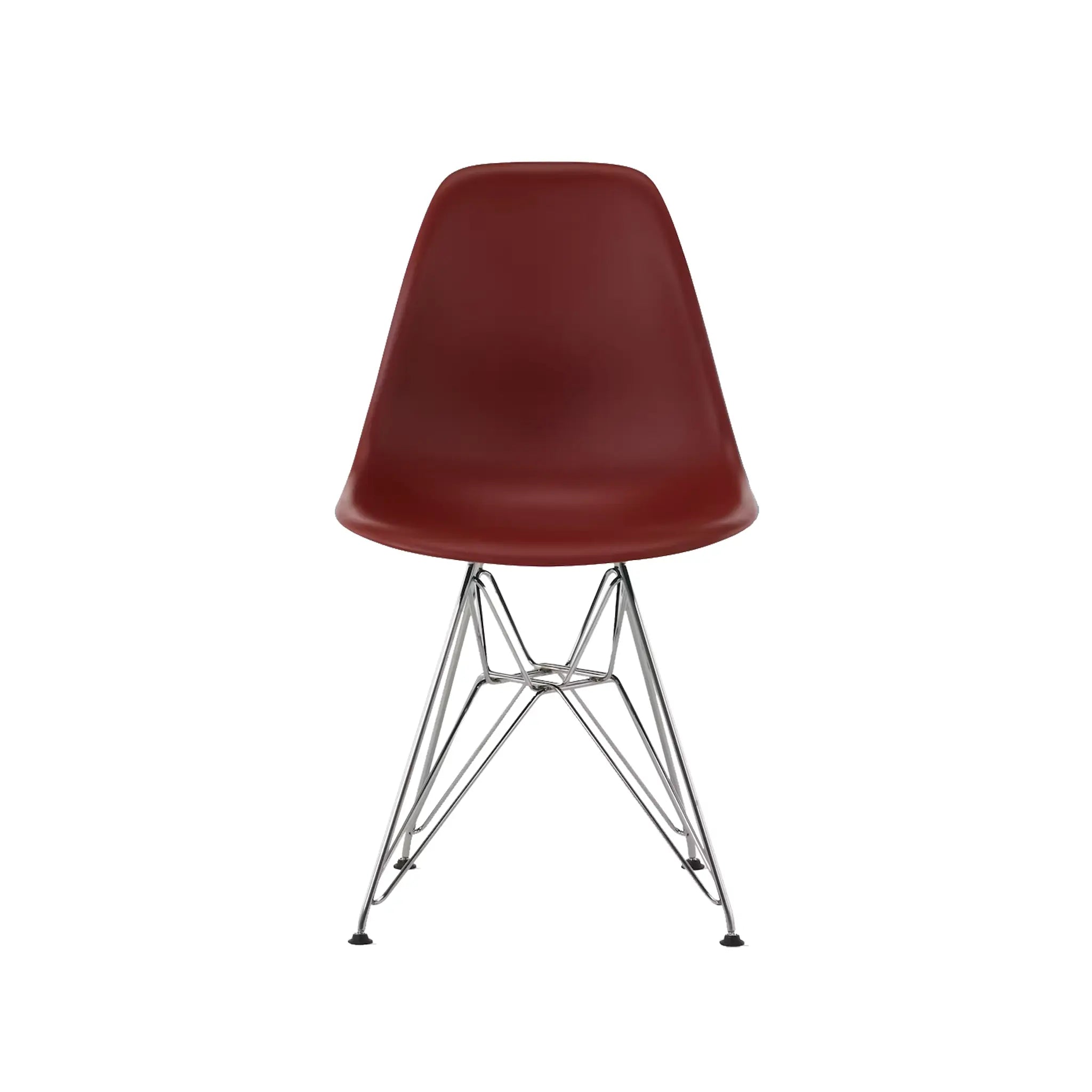 Eames® 模压塑料边椅,金属丝底座