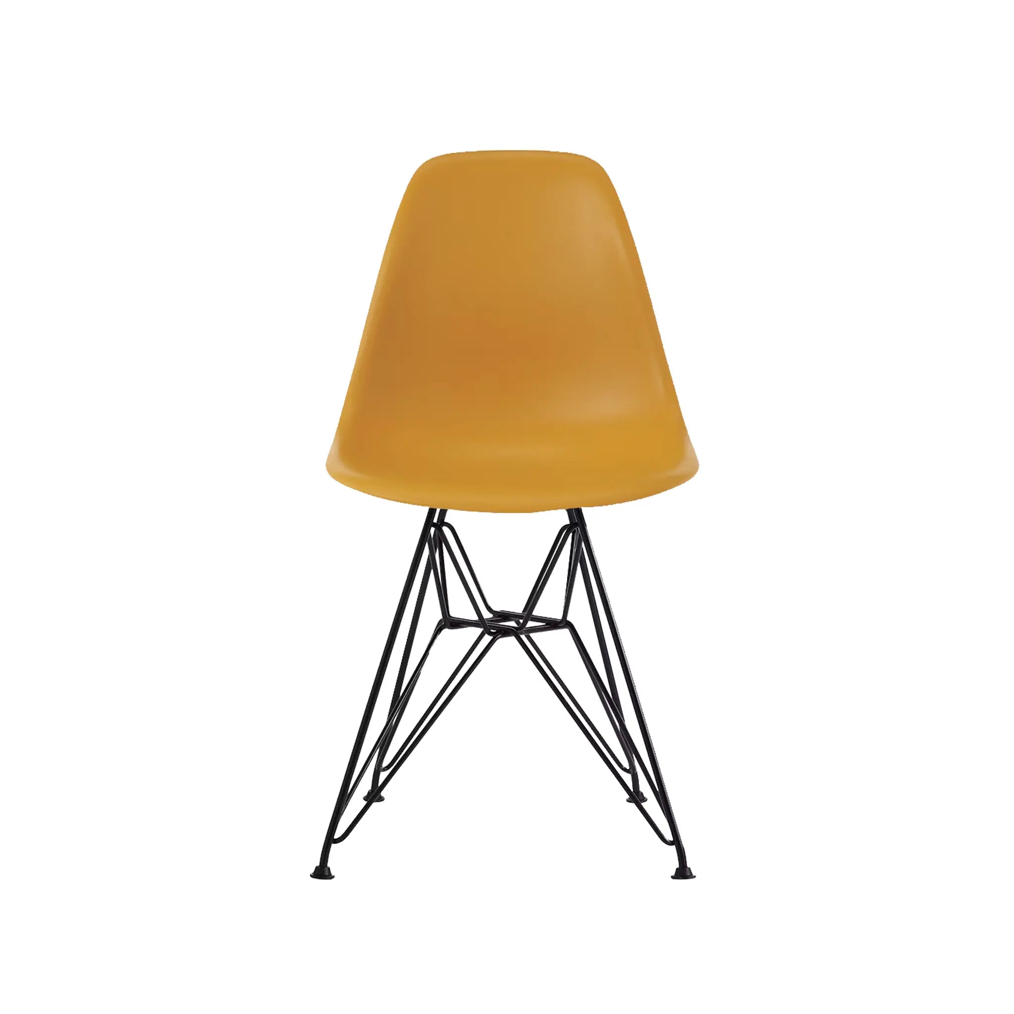 Eames® 模压塑料边椅,金属丝底座