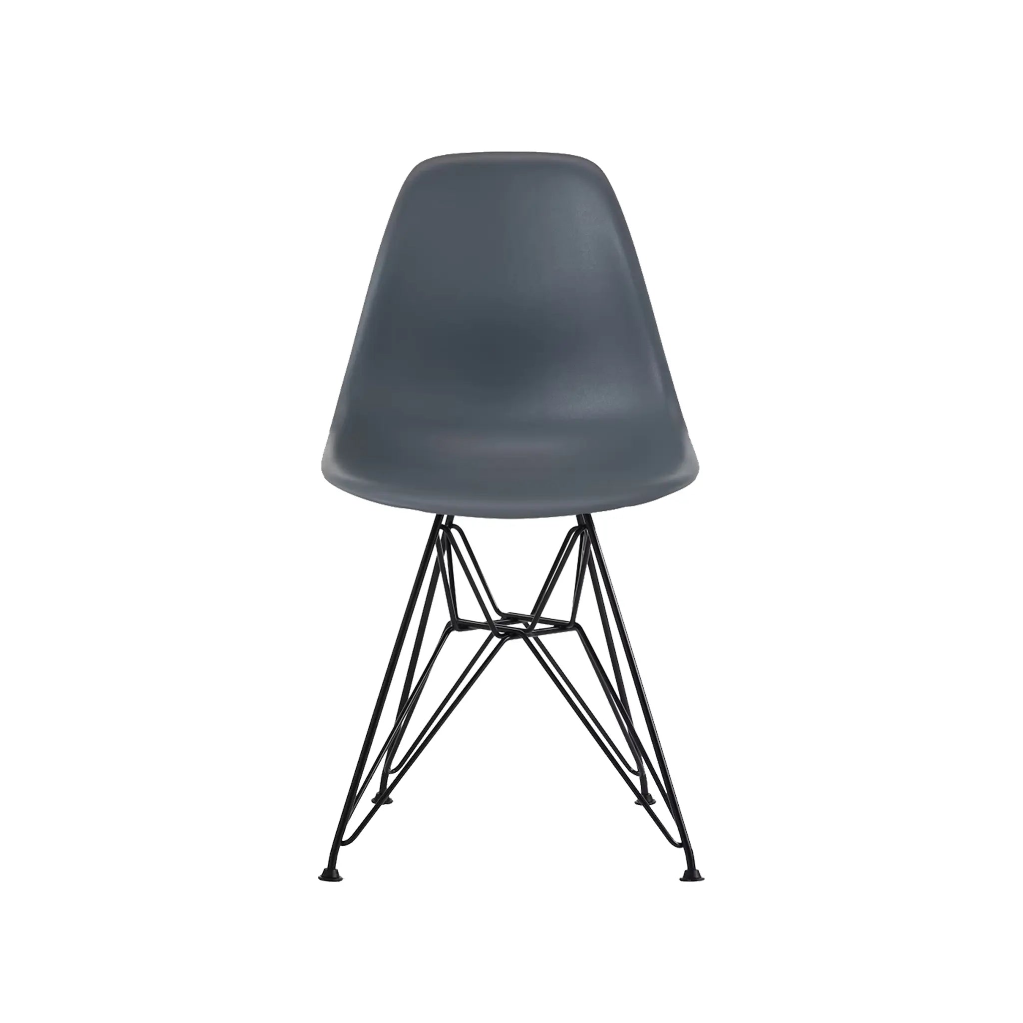 Eames® 模压塑料边椅,金属丝底座