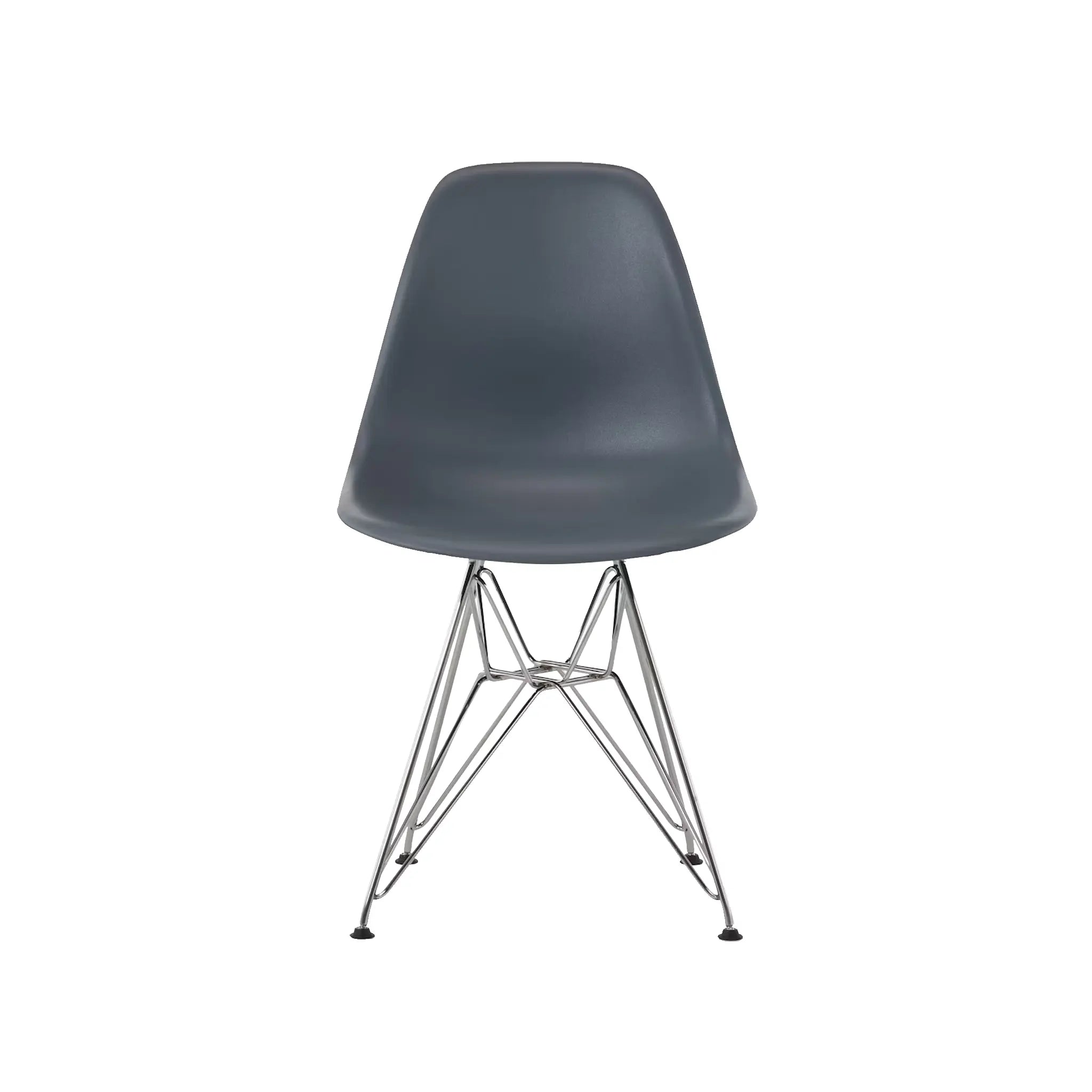 Eames® 模压塑料边椅,金属丝底座