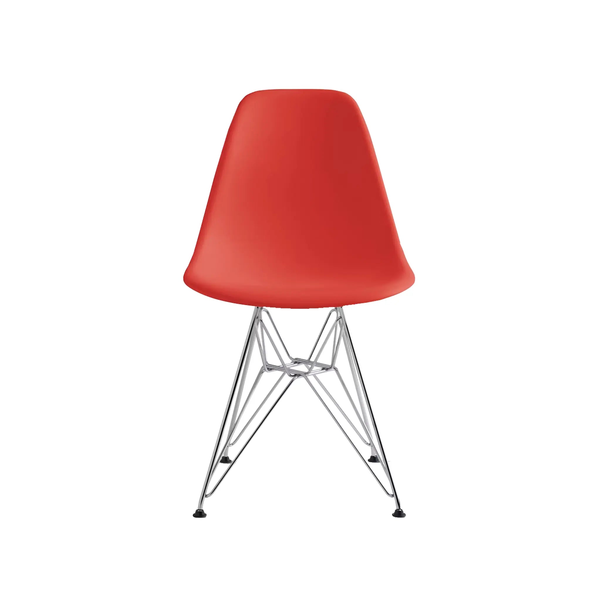 Eames® 模压塑料边椅,金属丝底座