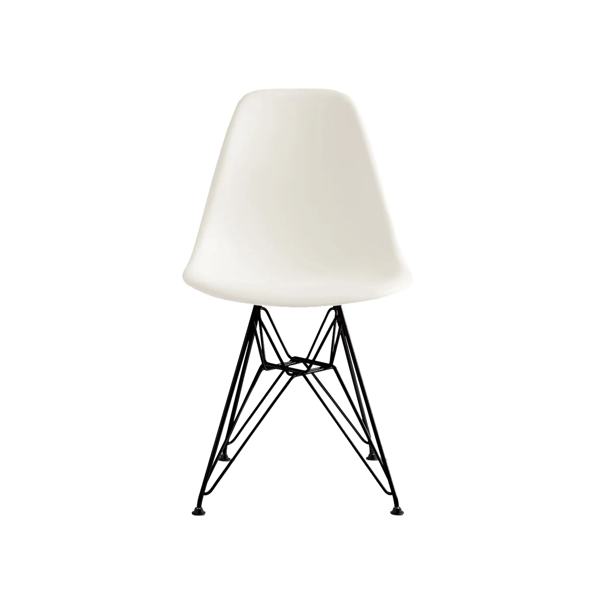 Eames® 模压塑料边椅,金属丝底座