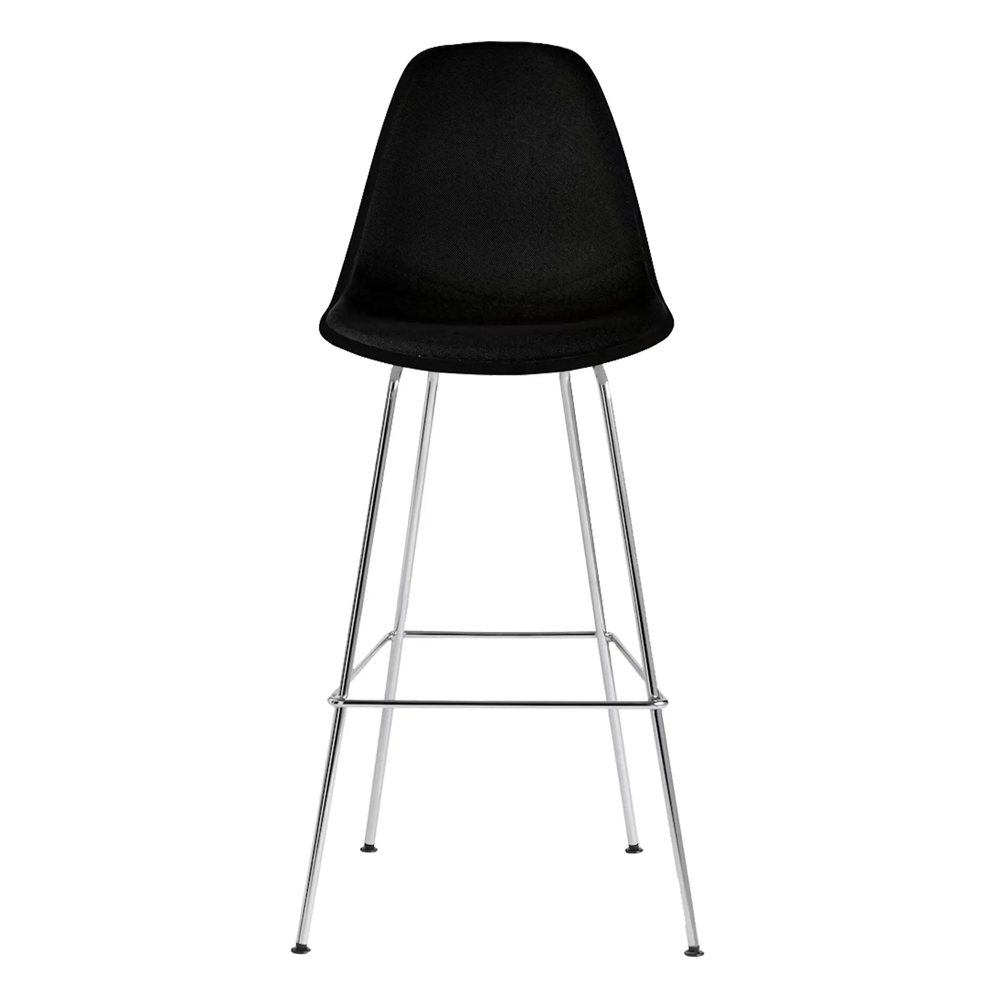 Eames® Molded Plastic Stool, Bar Height - Upholstered