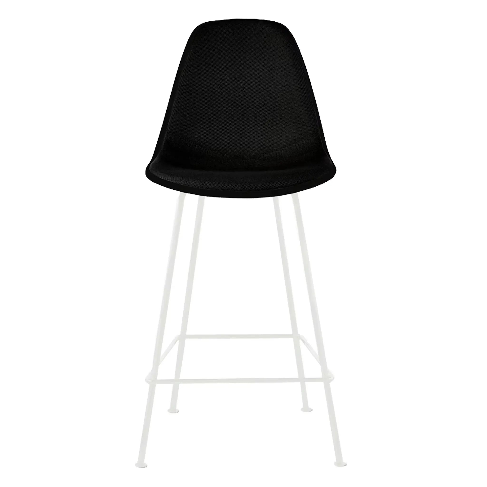 Eames® Molded Plastic Stool, Bar Height - Upholstered