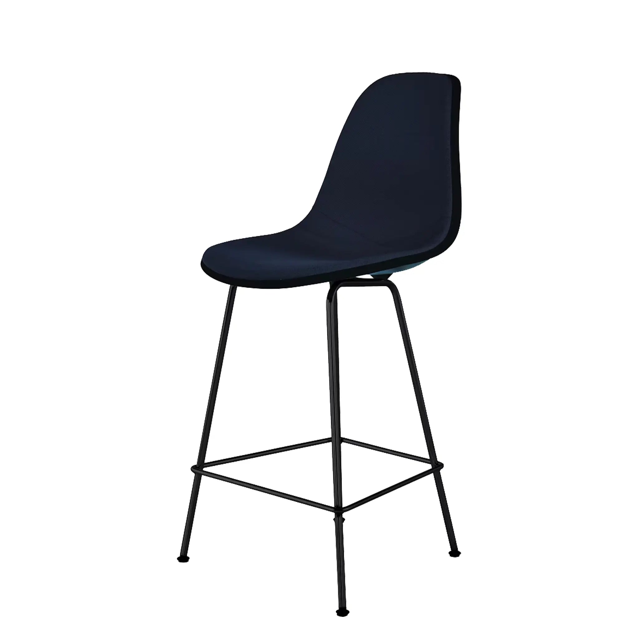 Eames® Molded Plastic Stool, Counter Height - Upholstered