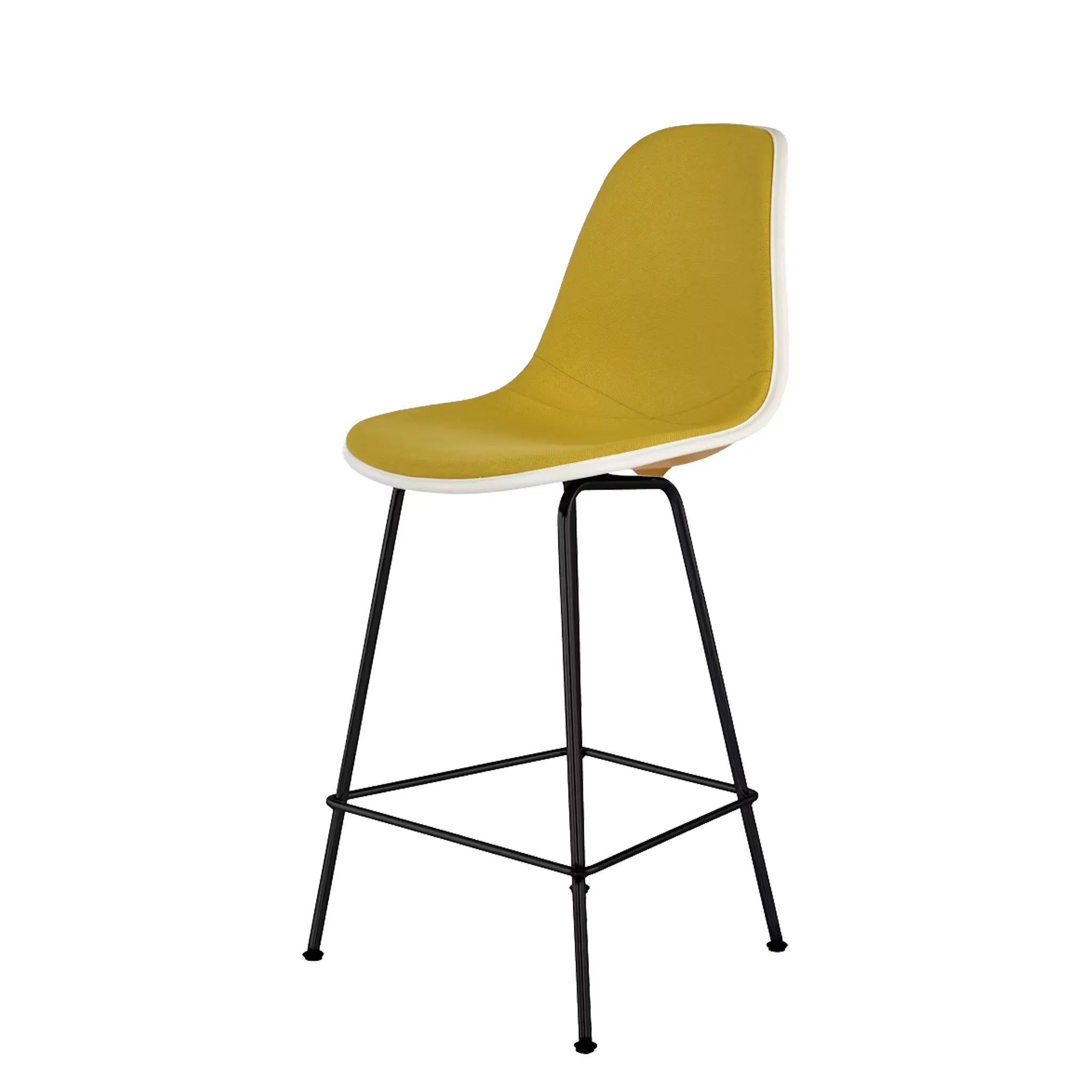Eames® Molded Plastic Stool, Counter Height - Upholstered