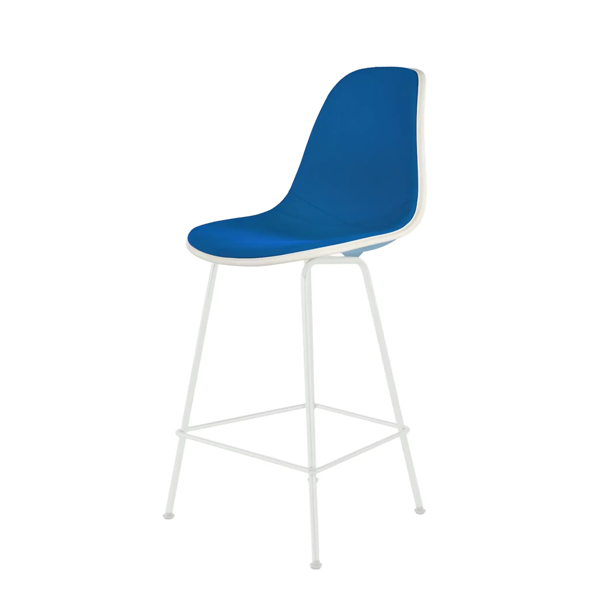 Eames® Molded Plastic Stool, Counter Height - Upholstered