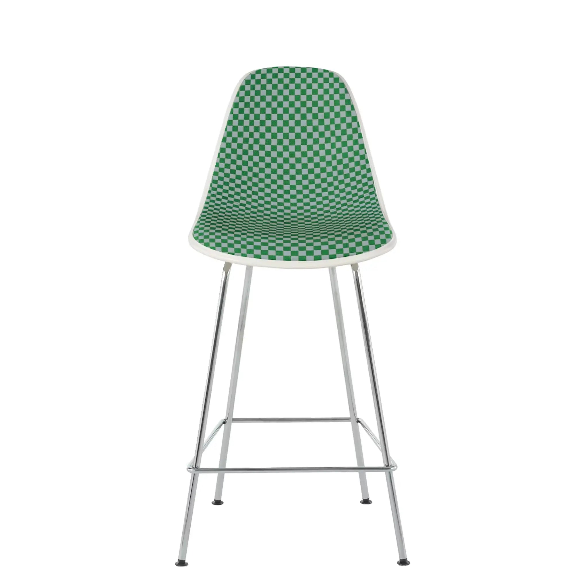 Eames® Molded Plastic Stool, Counter Height - Upholstered