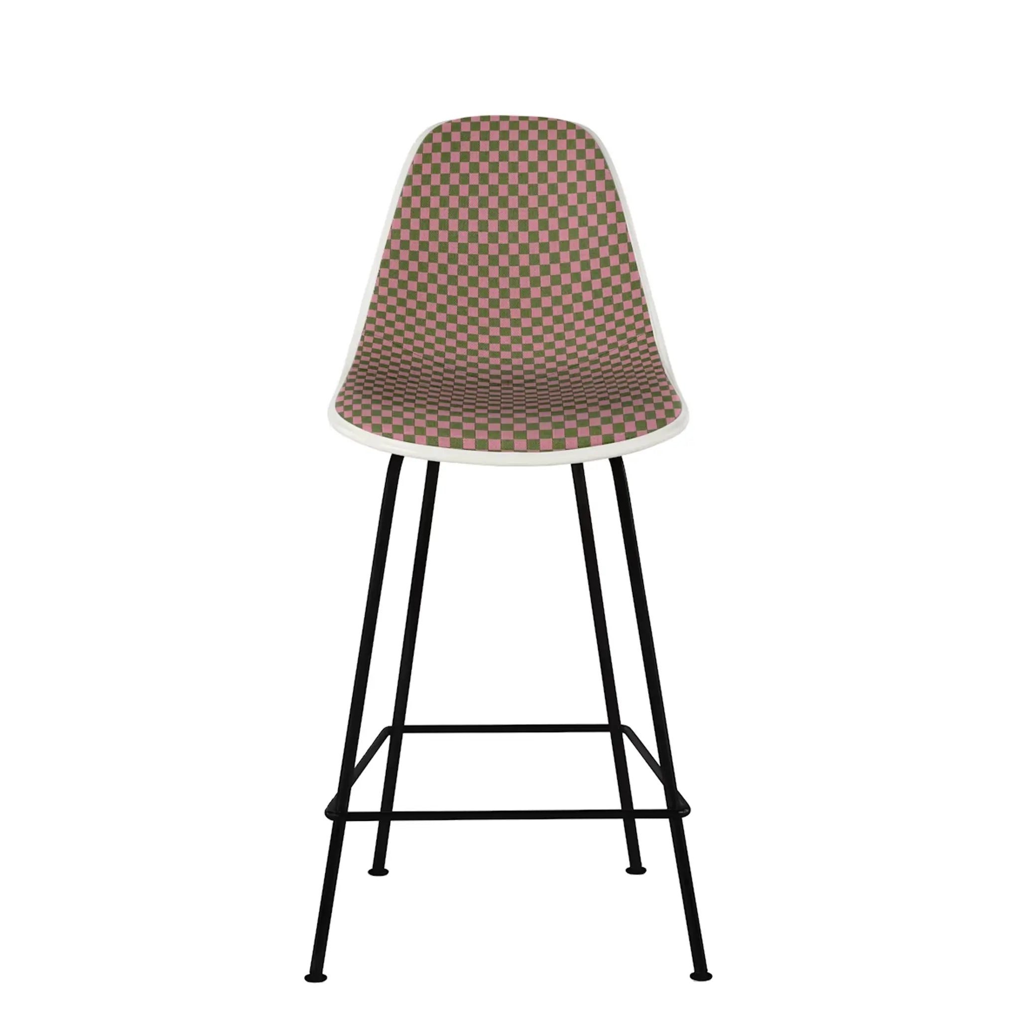 Eames® Molded Plastic Stool, Counter Height - Upholstered