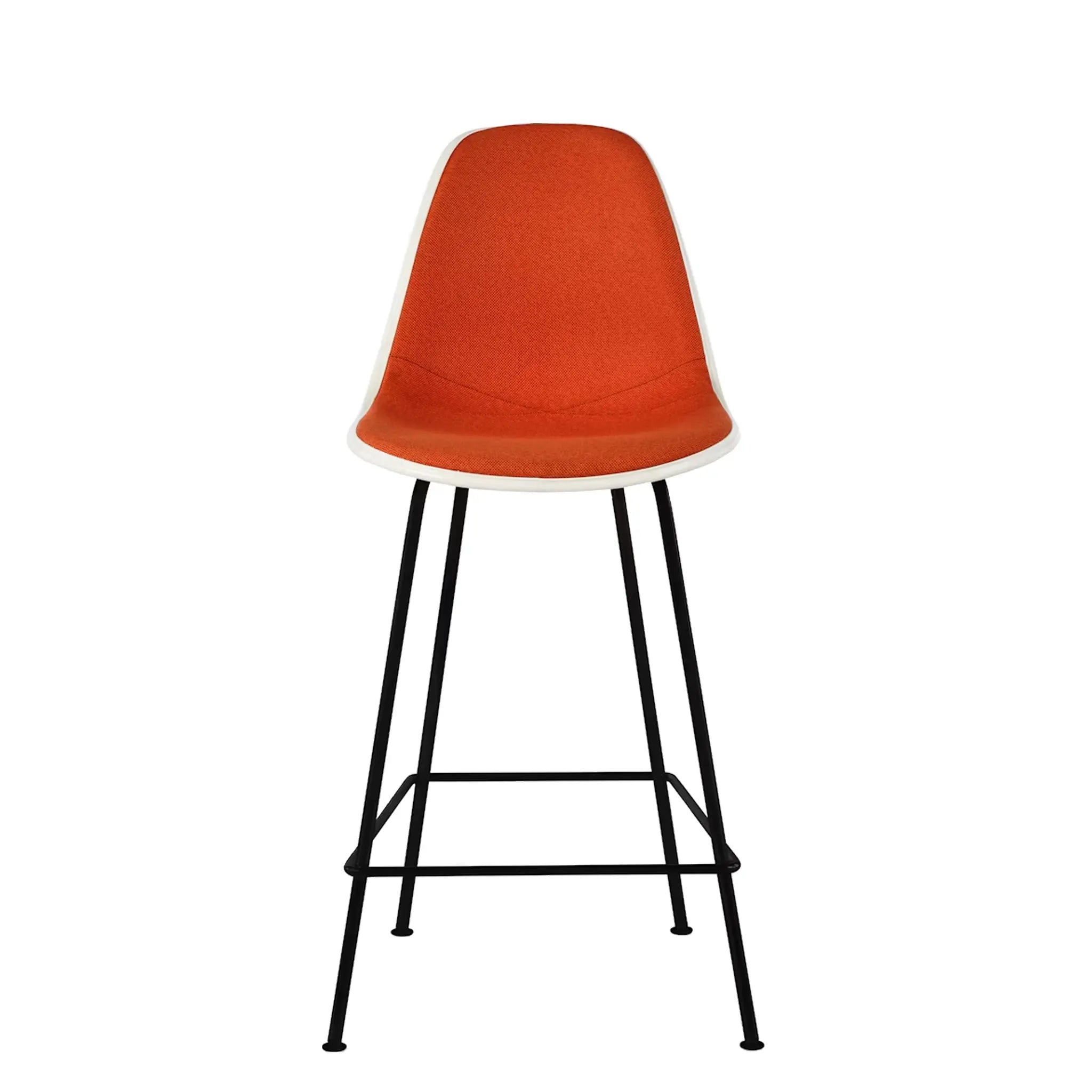 Eames® Molded Plastic Stool, Counter Height - Upholstered