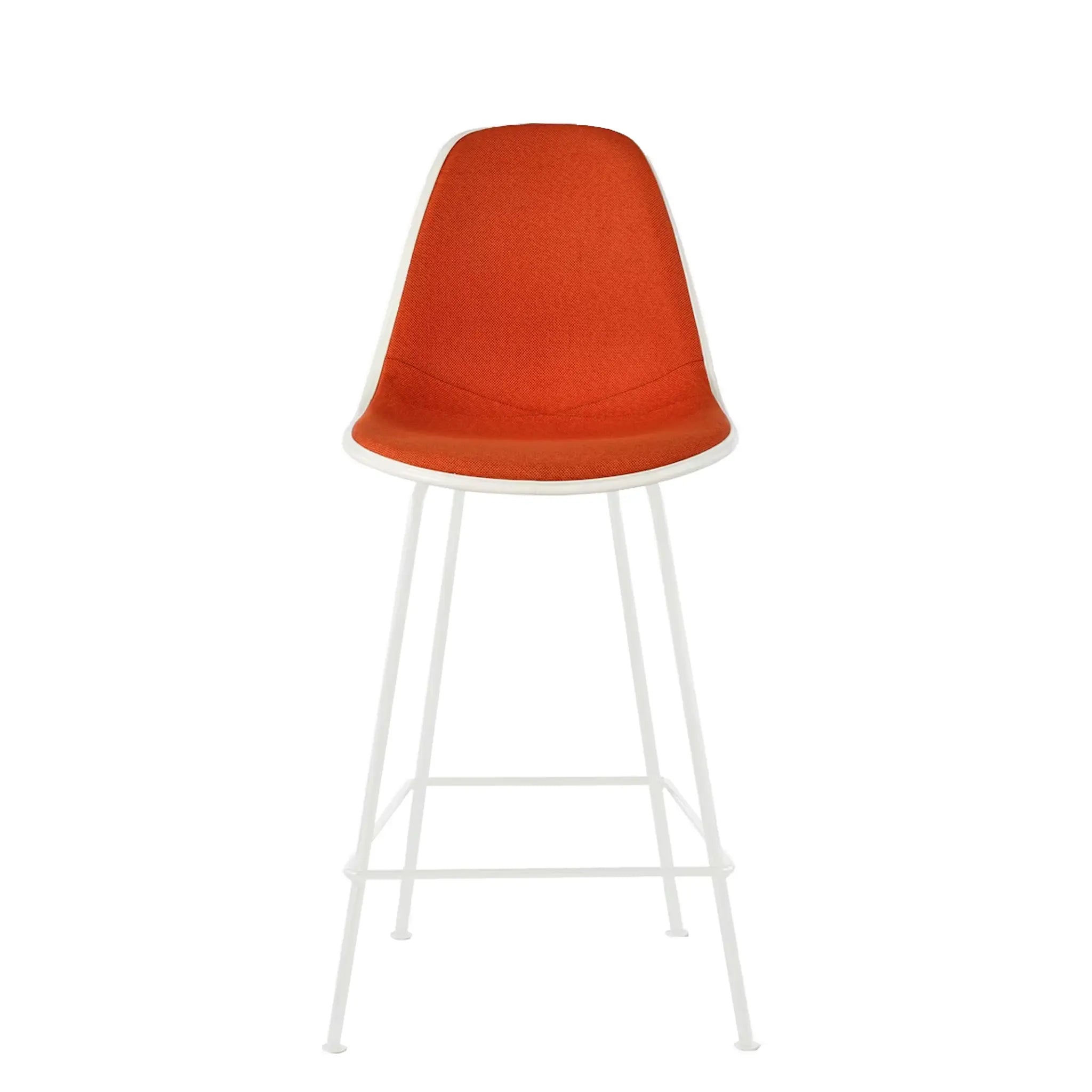 Eames® Molded Plastic Stool, Counter Height - Upholstered