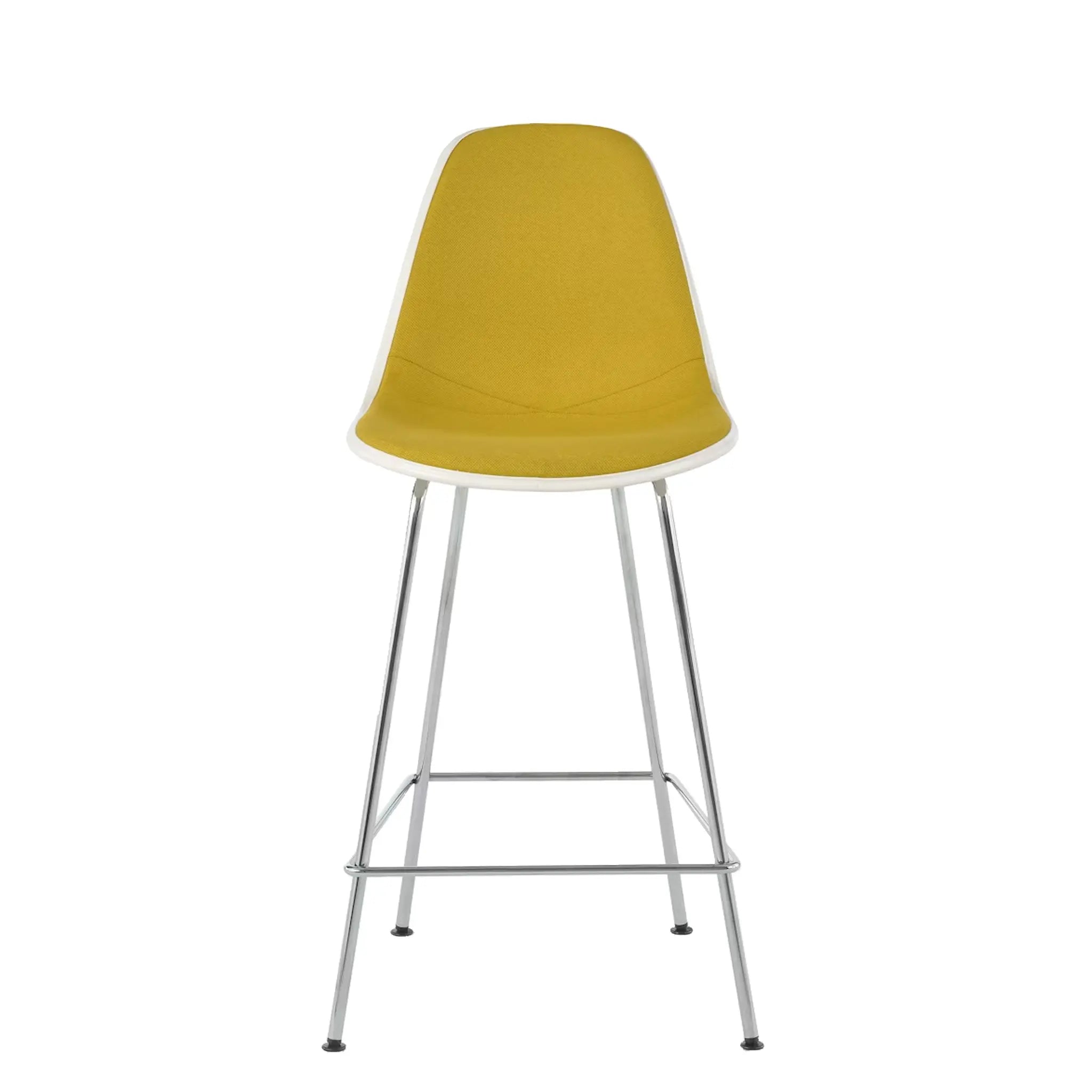 Eames® Molded Plastic Stool, Counter Height - Upholstered
