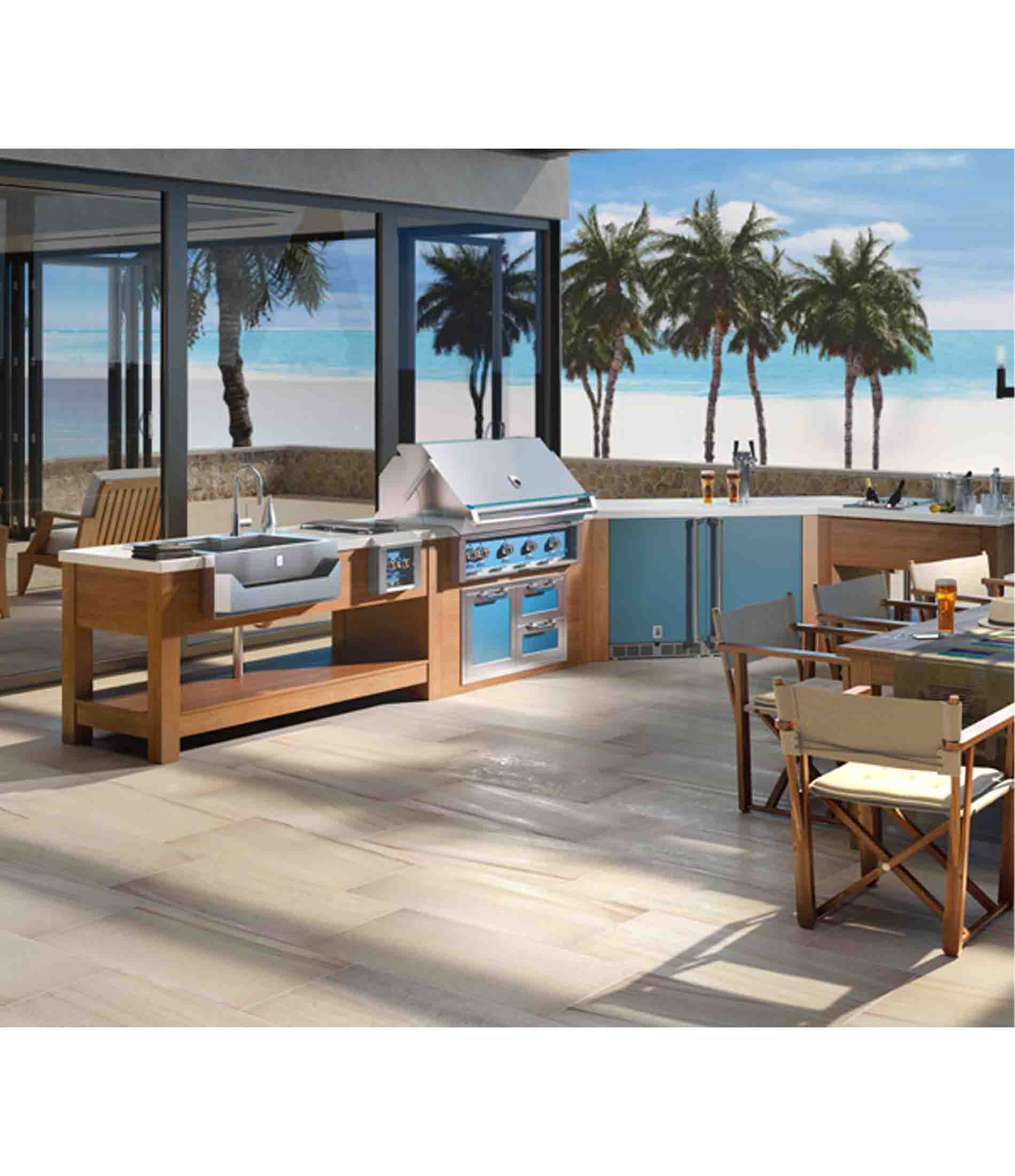 24" Undercounter Refrigerator - Solid Door