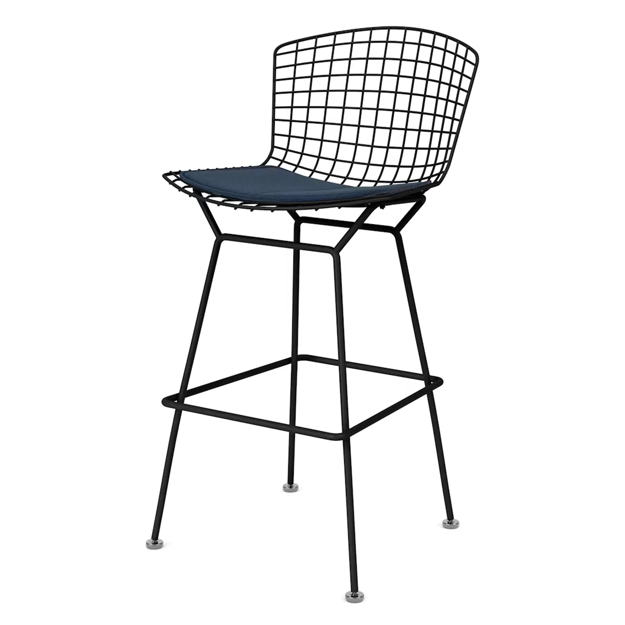 Bertoia 凳子,吧台高度 - 布艺座垫