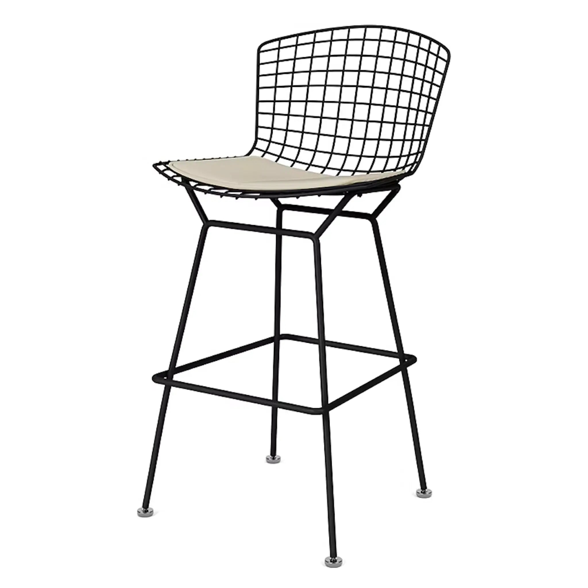 Bertoia 凳子,吧台高度 - 布艺座垫