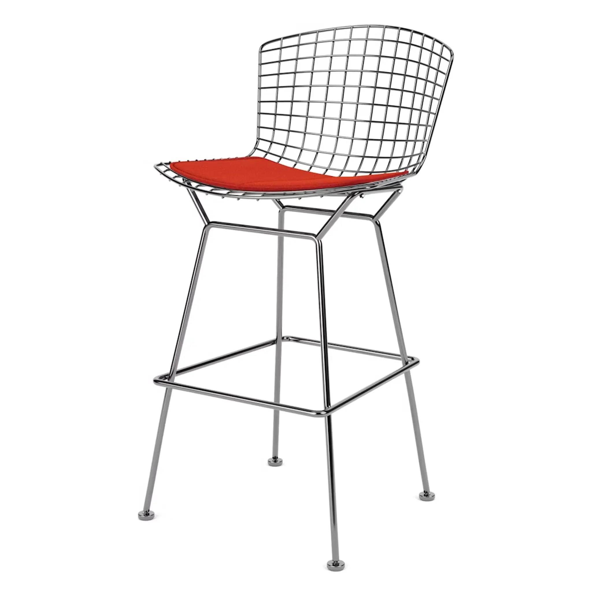 Bertoia 凳子,吧台高度 - 布艺座垫