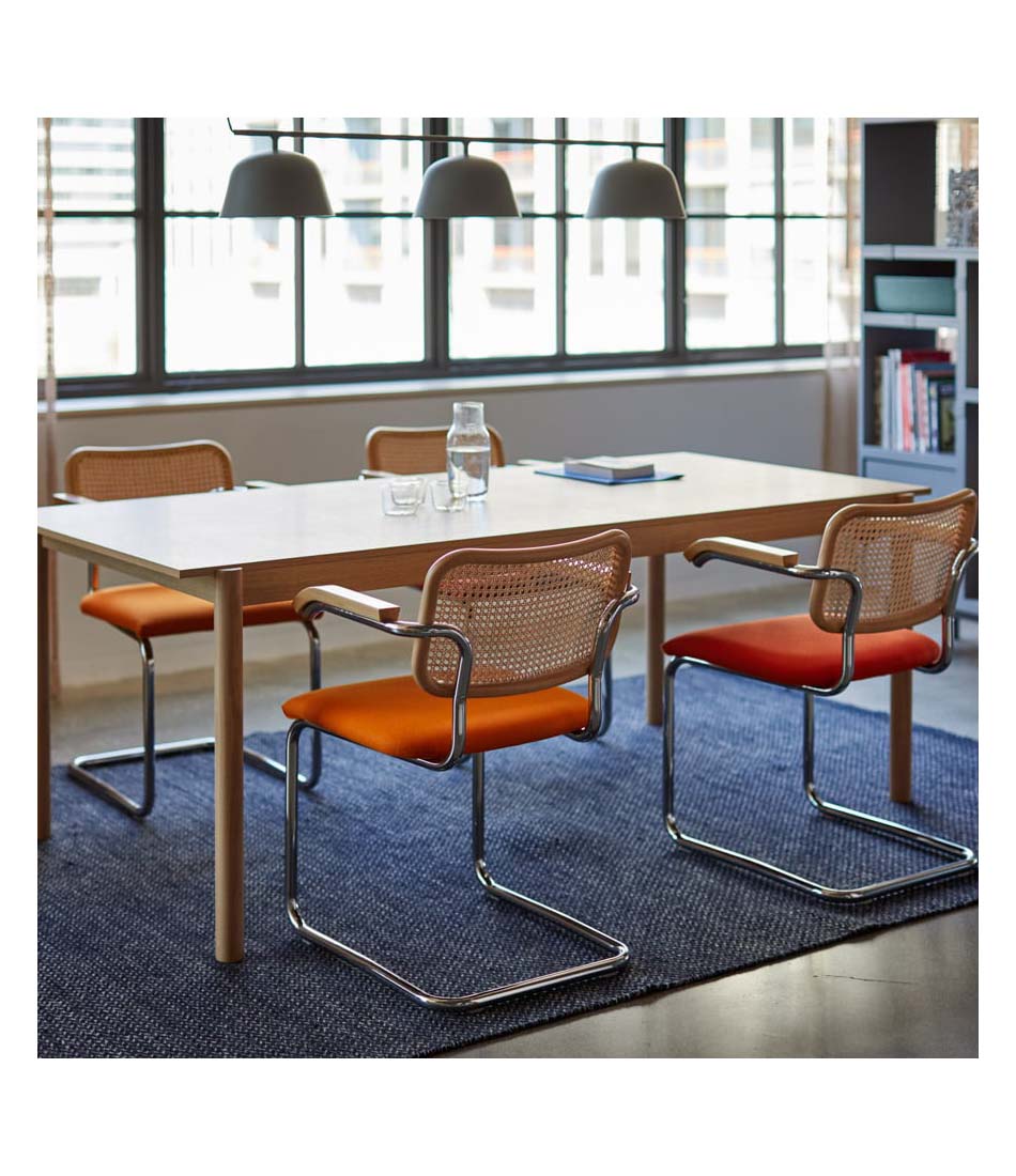 Cesca Chair - Armless with Upholstered Seat & Cane Back