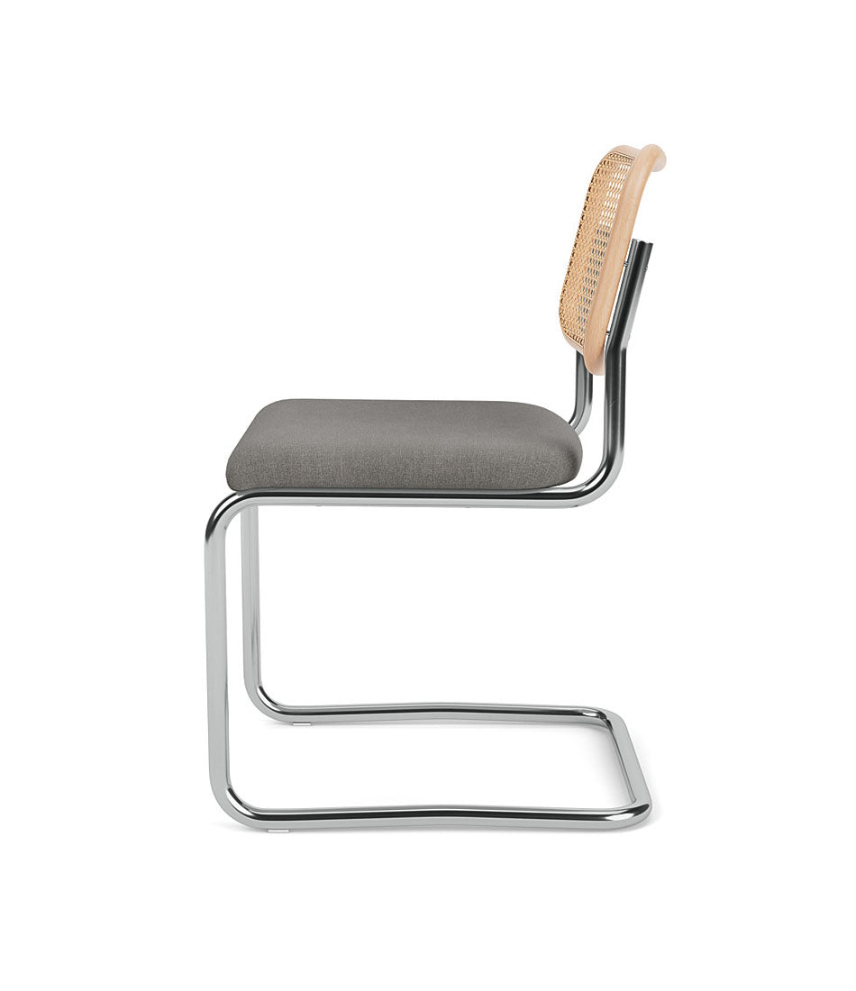 Cesca Chair - Armless with Upholstered Seat & Cane Back