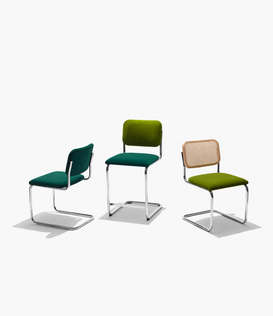 Cesca 椅子 - 无扶手,带软垫座椅和靠背