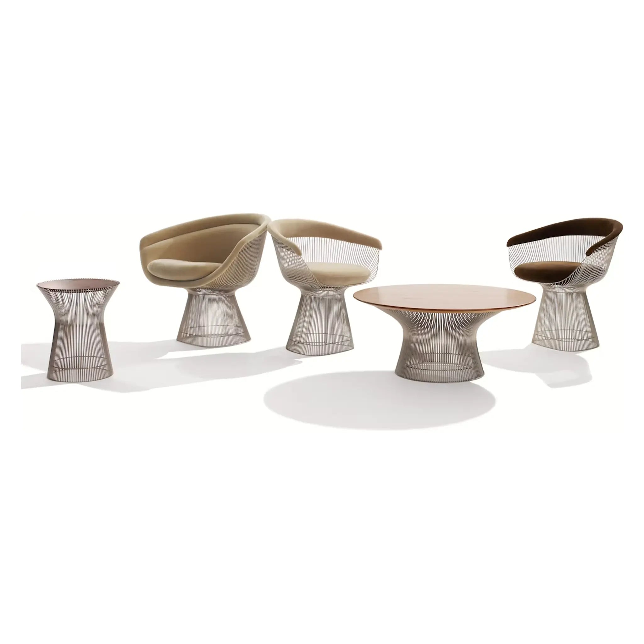 Platner 抛光镍咖啡桌 36" - 42"