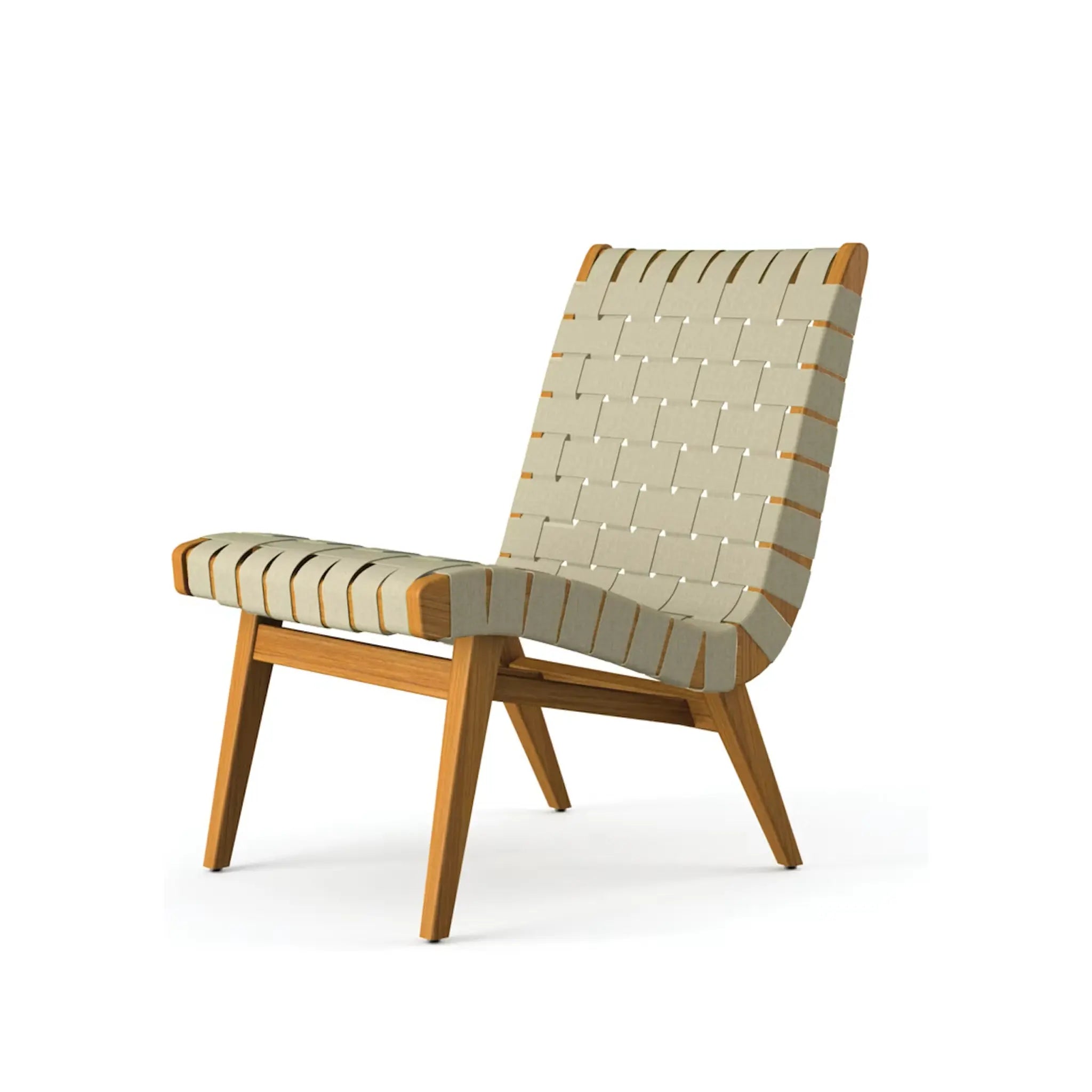 Risom Outdoor Lounge Chair and Ottoman