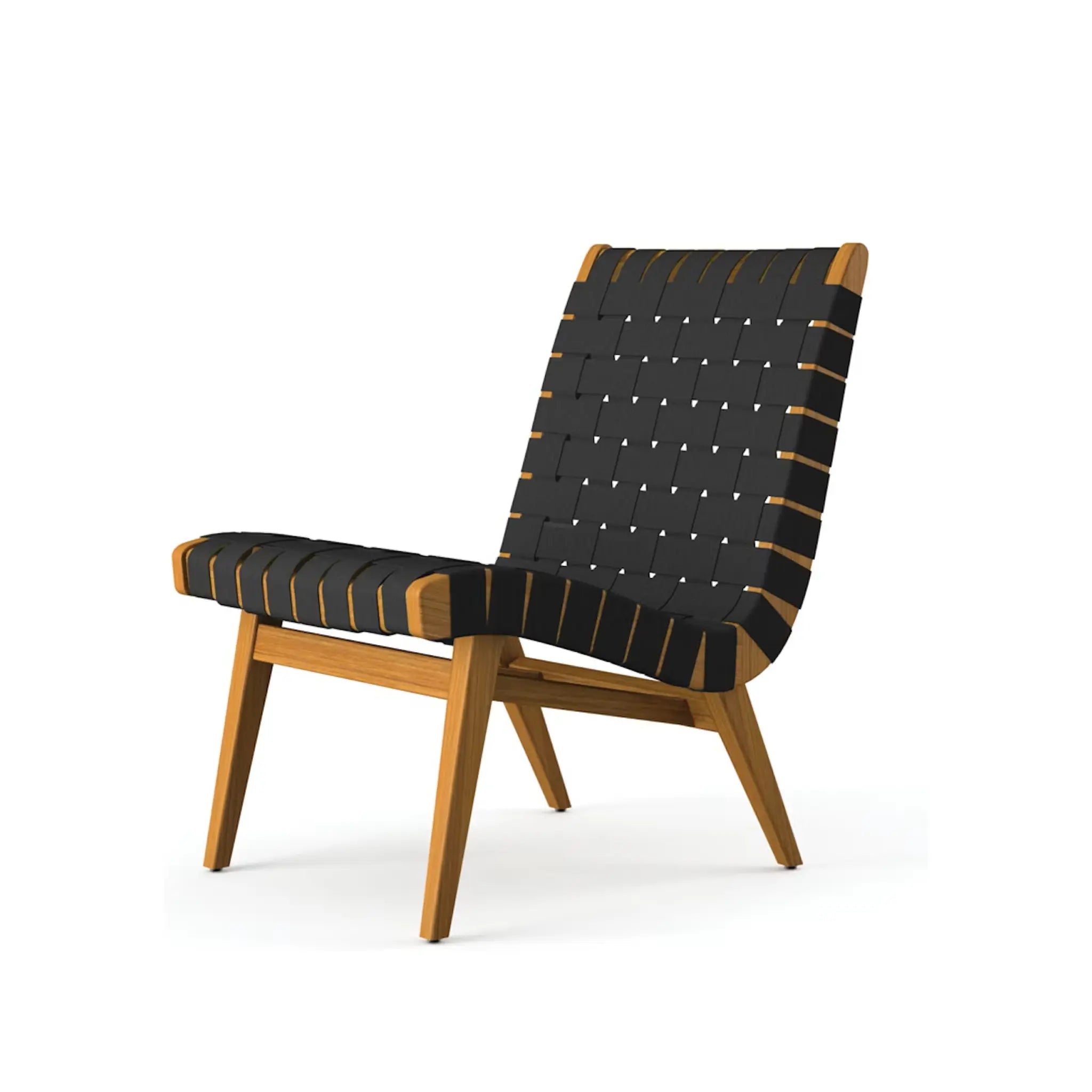 Risom Outdoor Lounge Chair and Ottoman