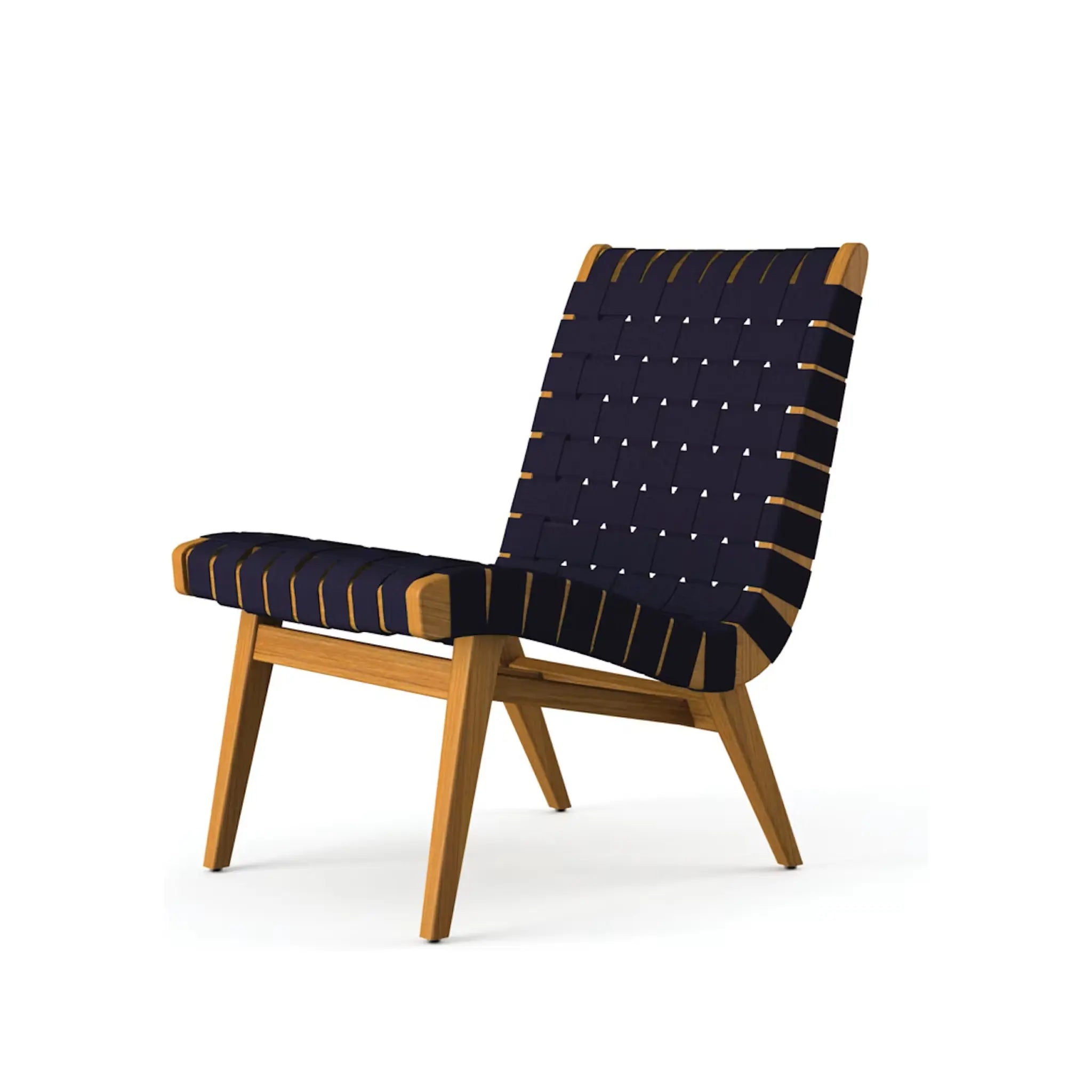 Risom Outdoor Lounge Chair and Ottoman