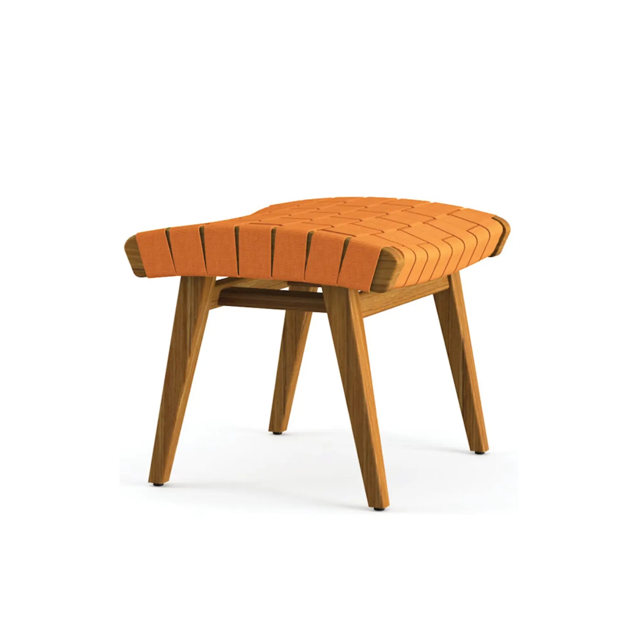 Risom Outdoor Lounge Chair and Ottoman