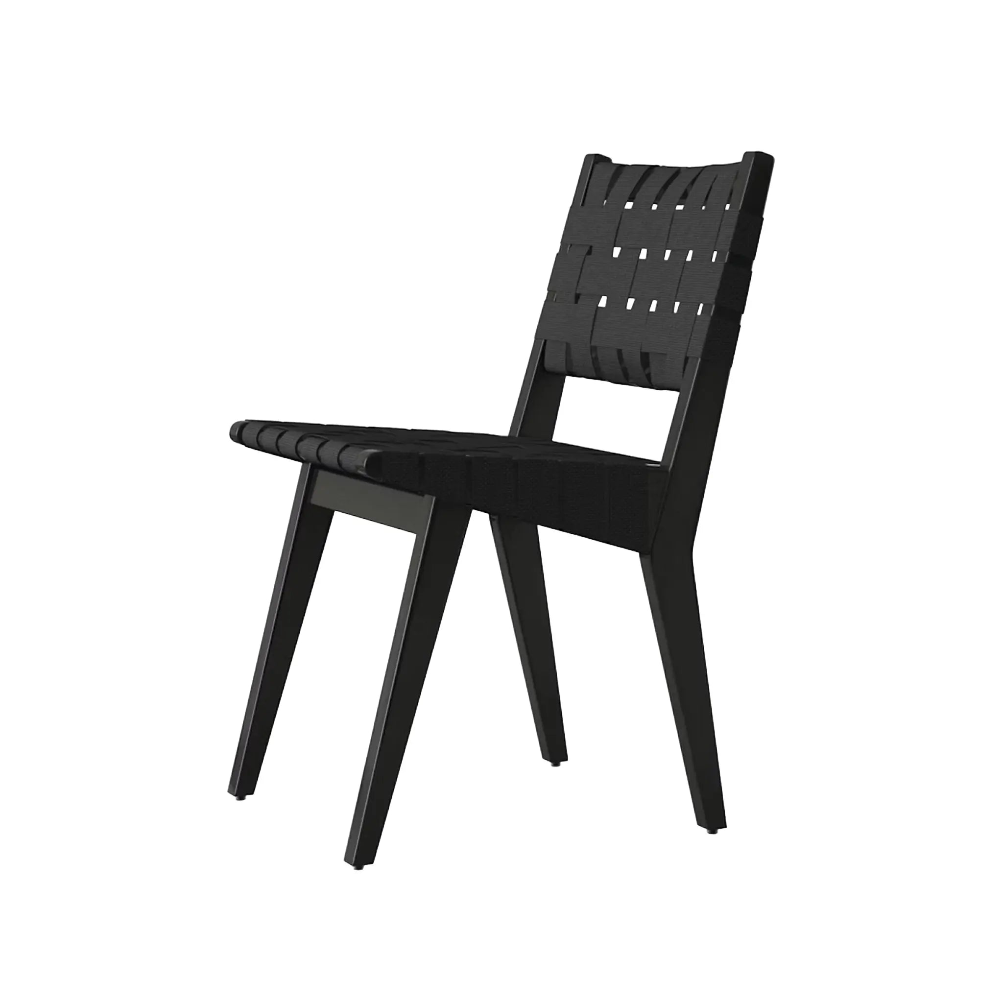 Risom Side Chair with Webbed Seat and Back