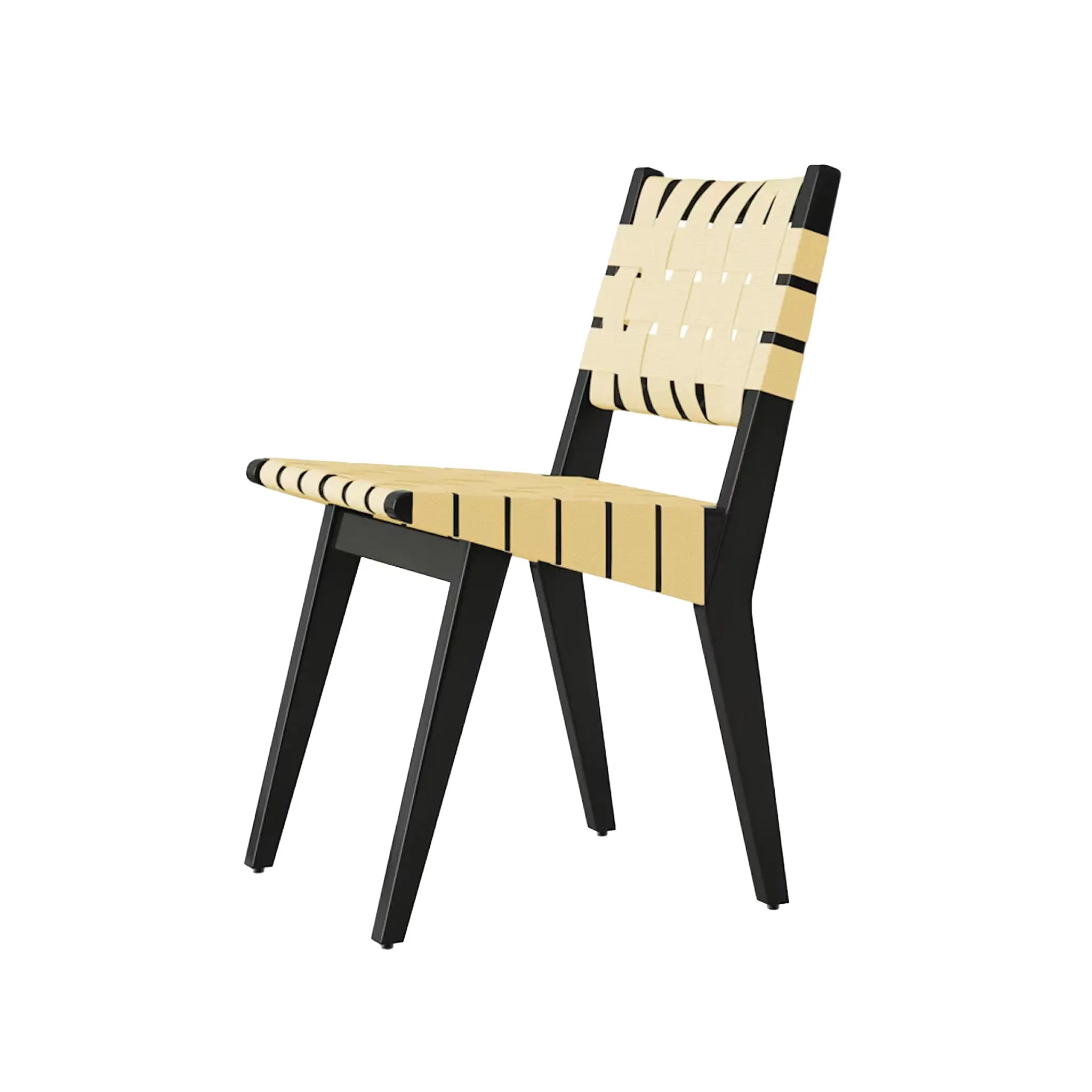 Risom Side Chair with Webbed Seat and Back