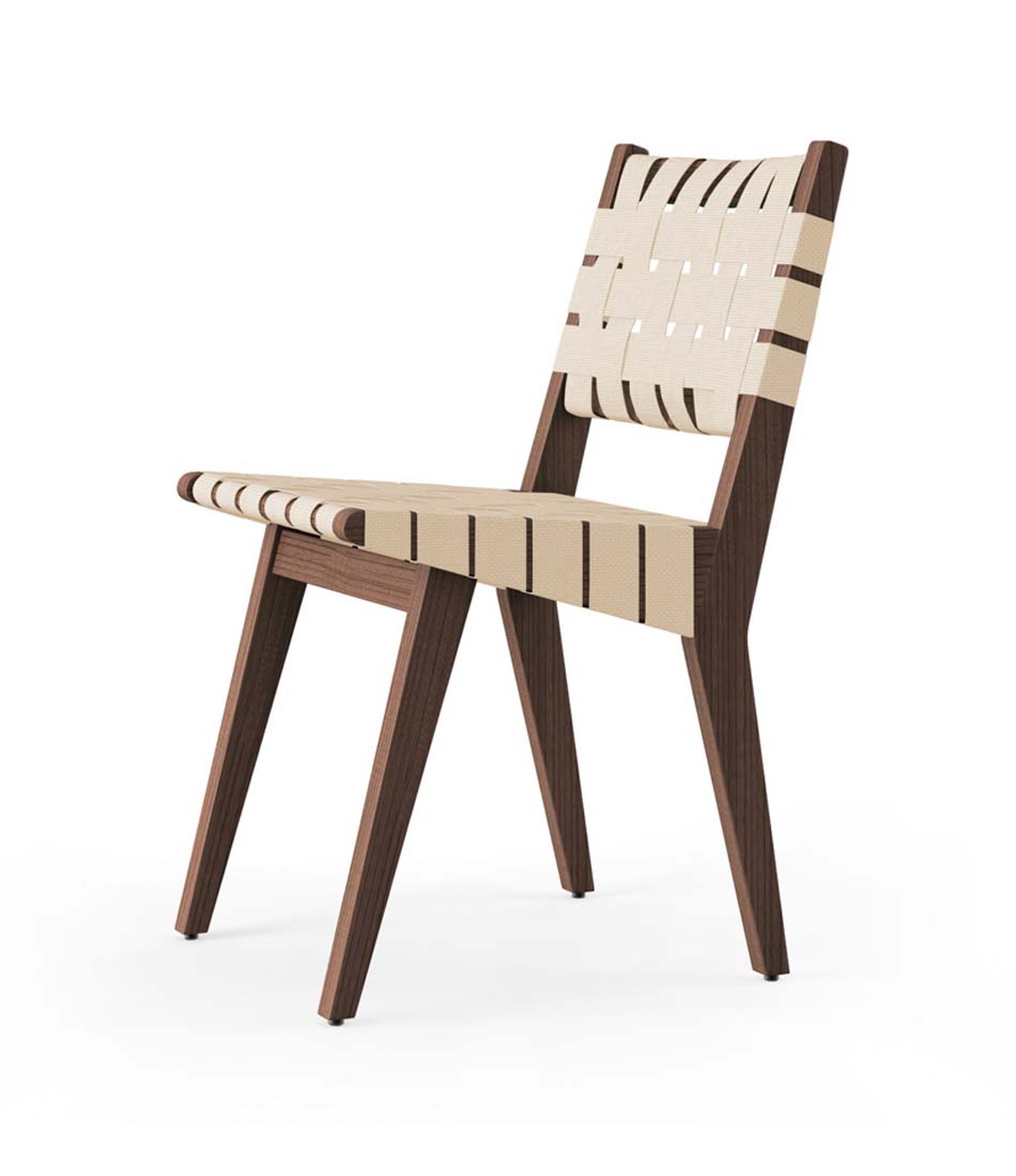 Risom Side Chair with Webbed Seat and Back