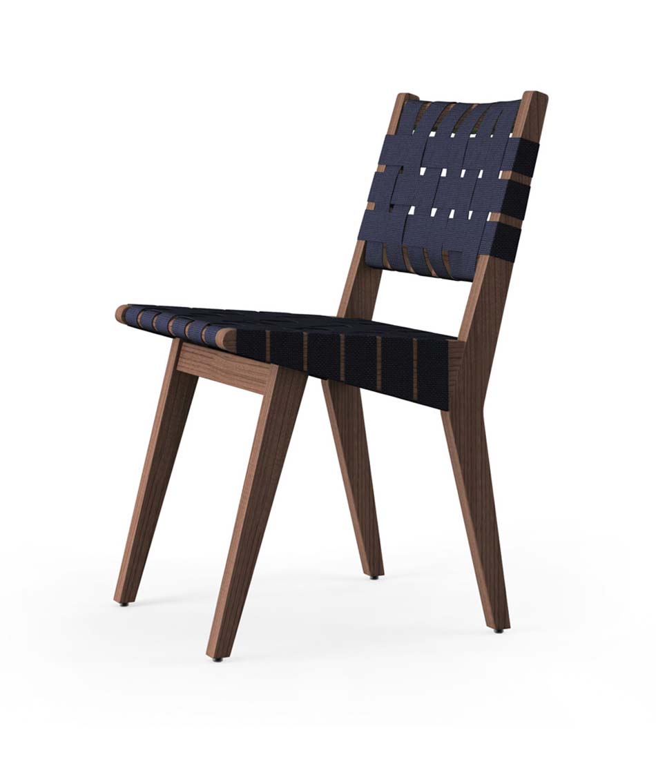 Risom Side Chair with Webbed Seat and Back