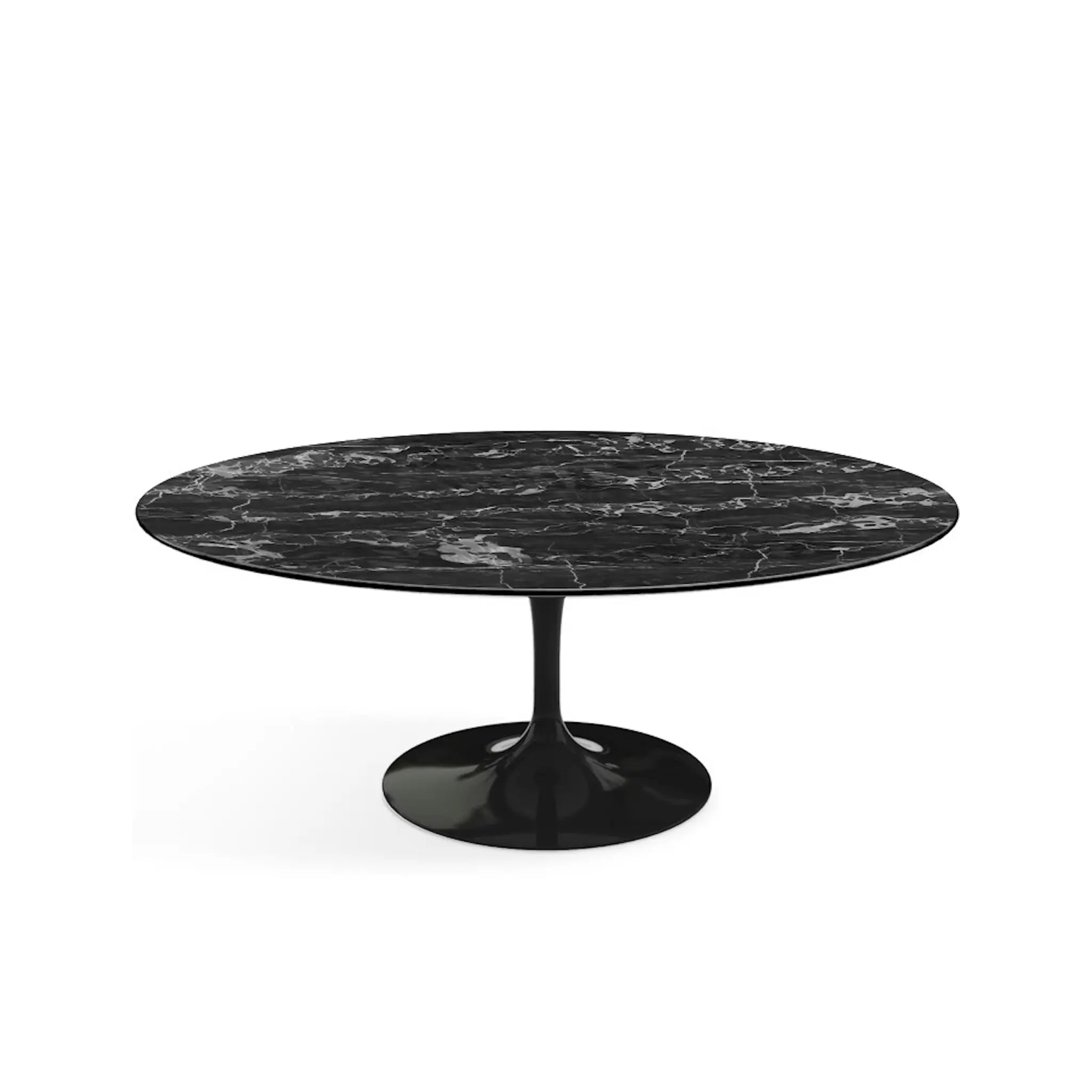 Saarinen 椭圆边桌 - 黑色底