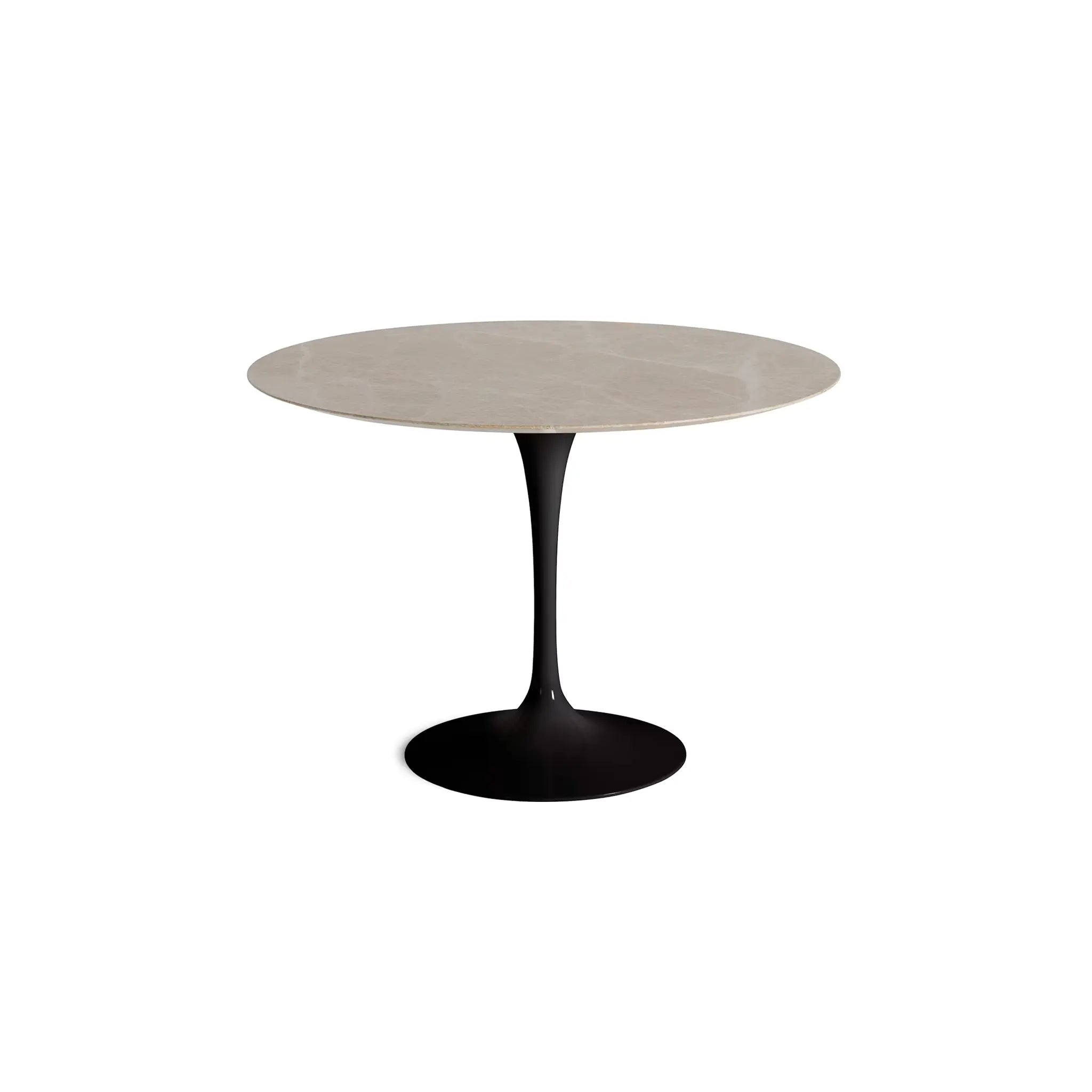 Saarinen 圆形餐桌 - 卡拉拉大理石/白色底座 35" - 60"