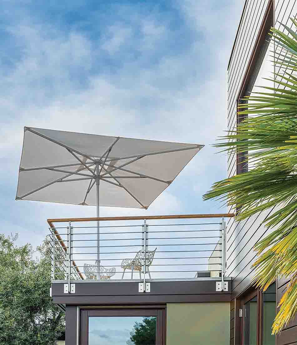 天秤座中心柱伞 - 8英尺方形