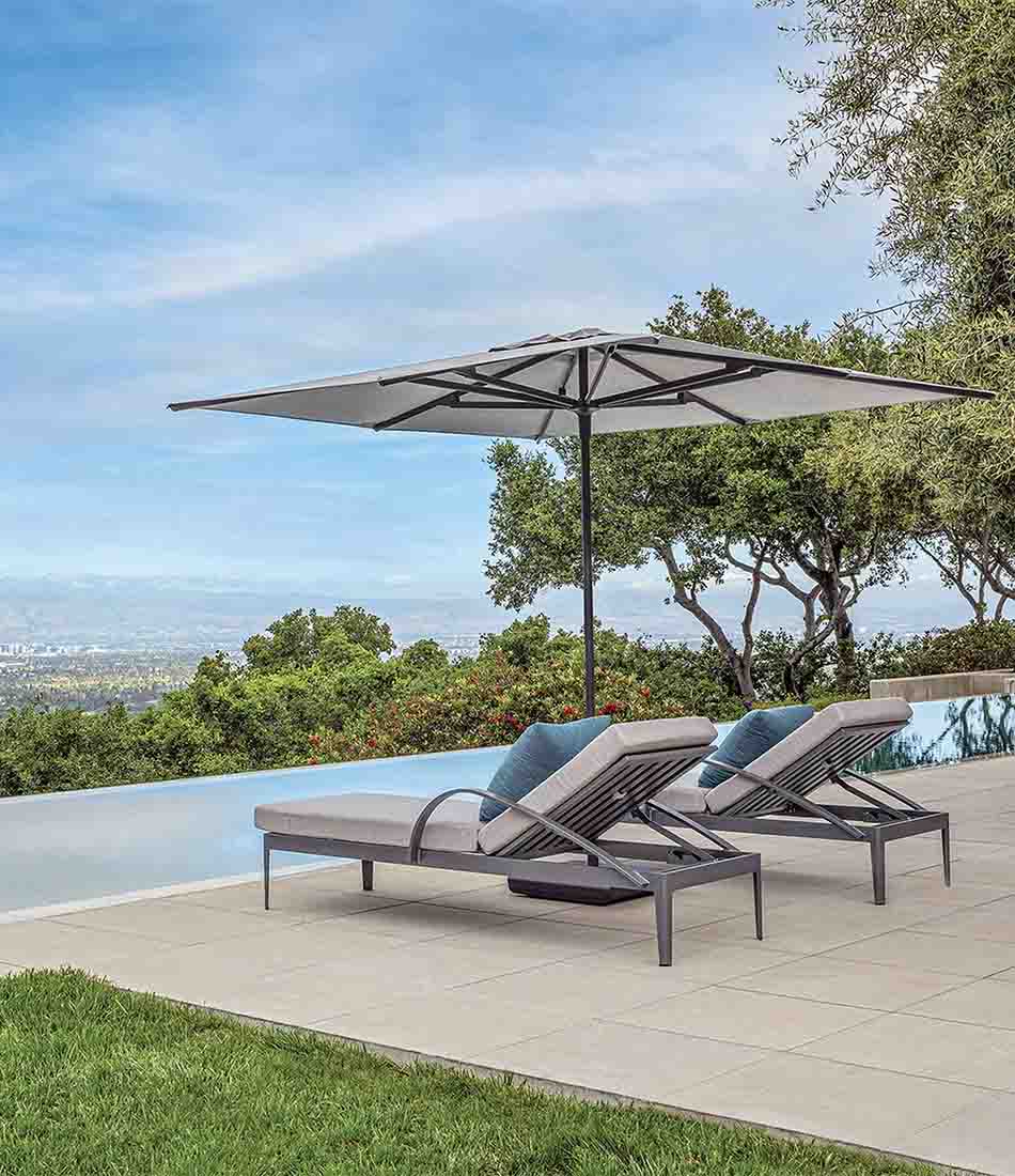 天秤座中心柱伞 - 8英尺方形