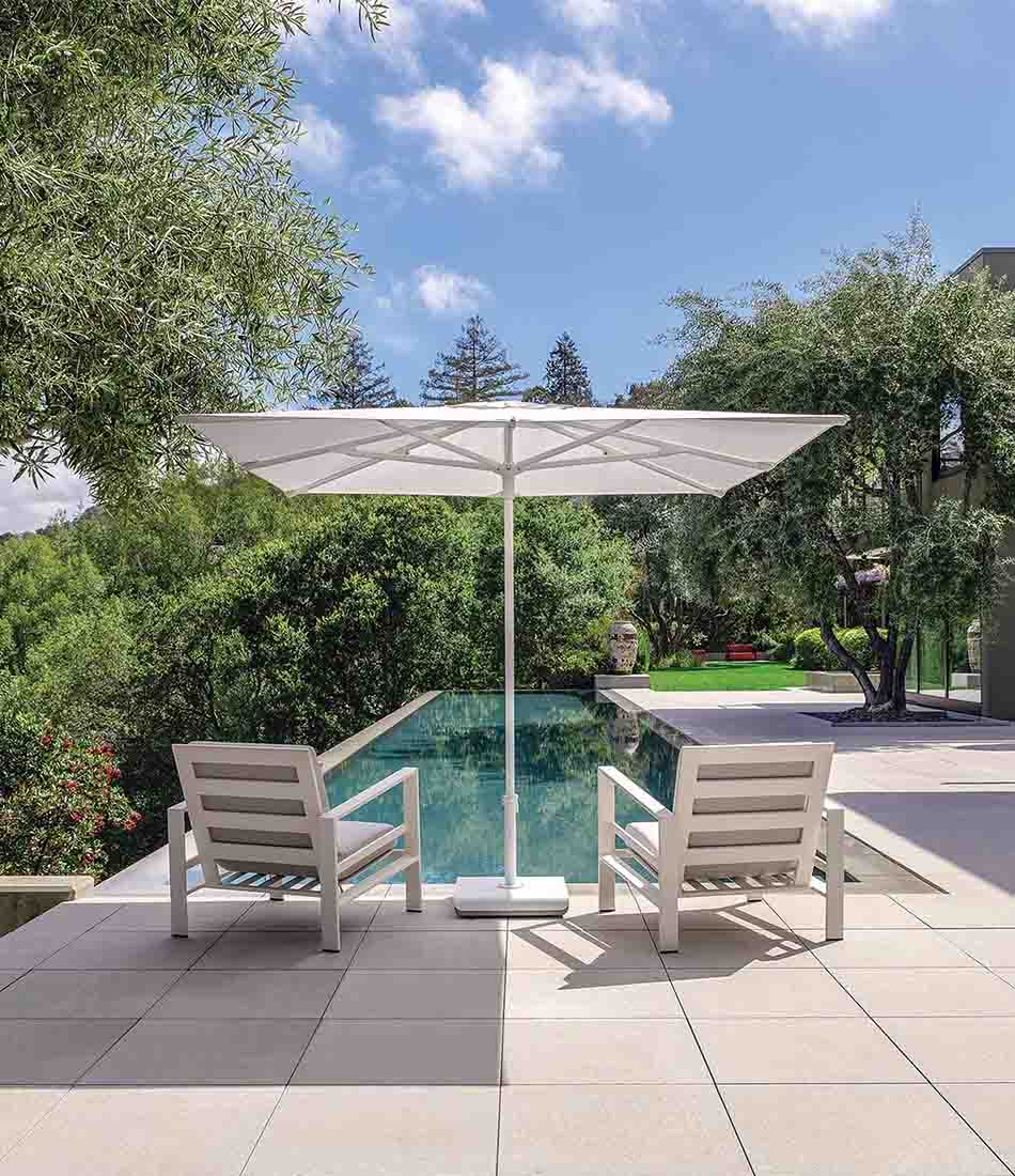 天秤座中心柱伞 - 8英尺方形