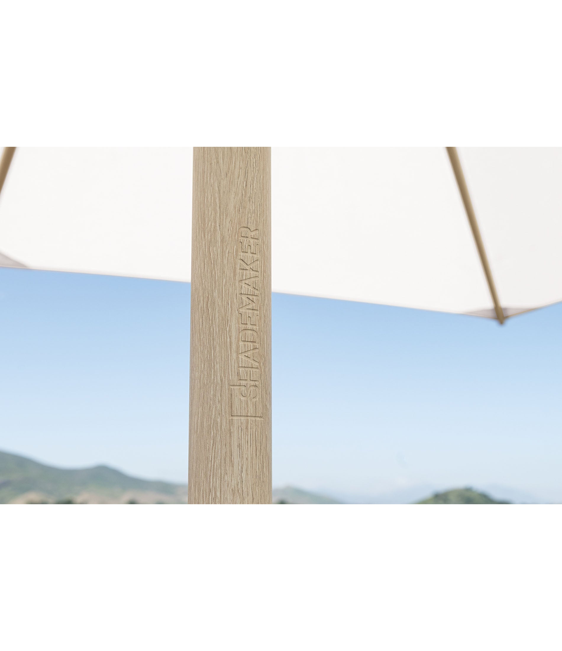 天秤座中心柱伞 - 8英尺方形