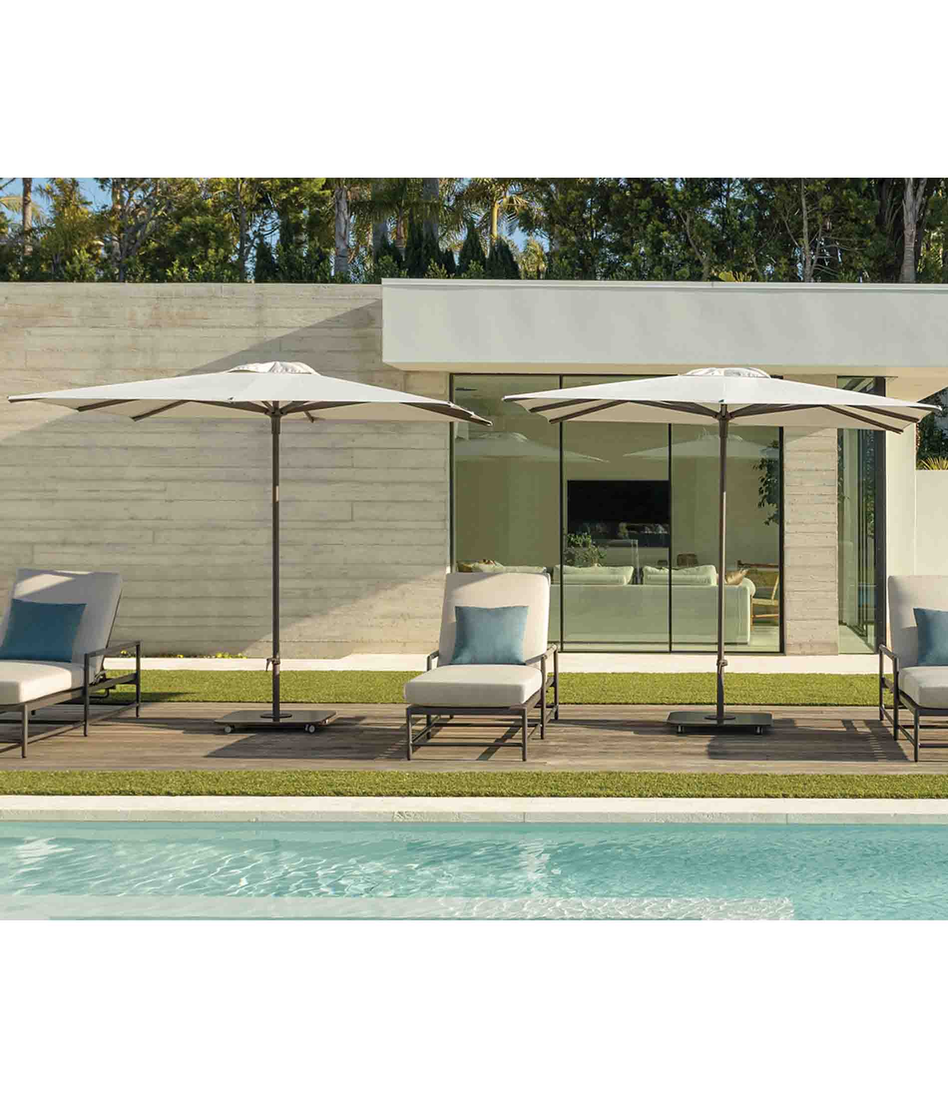 天秤座中心柱伞 - 8英尺方形