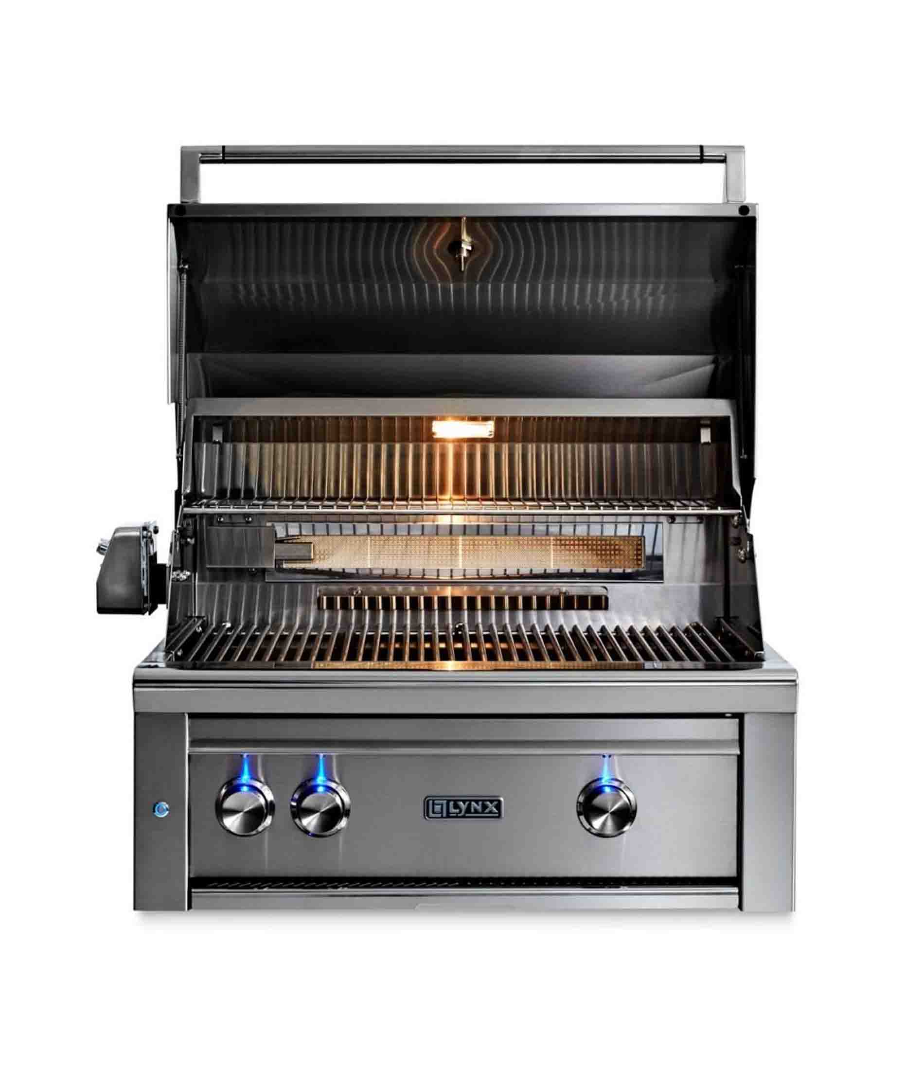 30” Professional Built in Grill - 1 Trident™ and 1 Ceramic with Rotisserie
