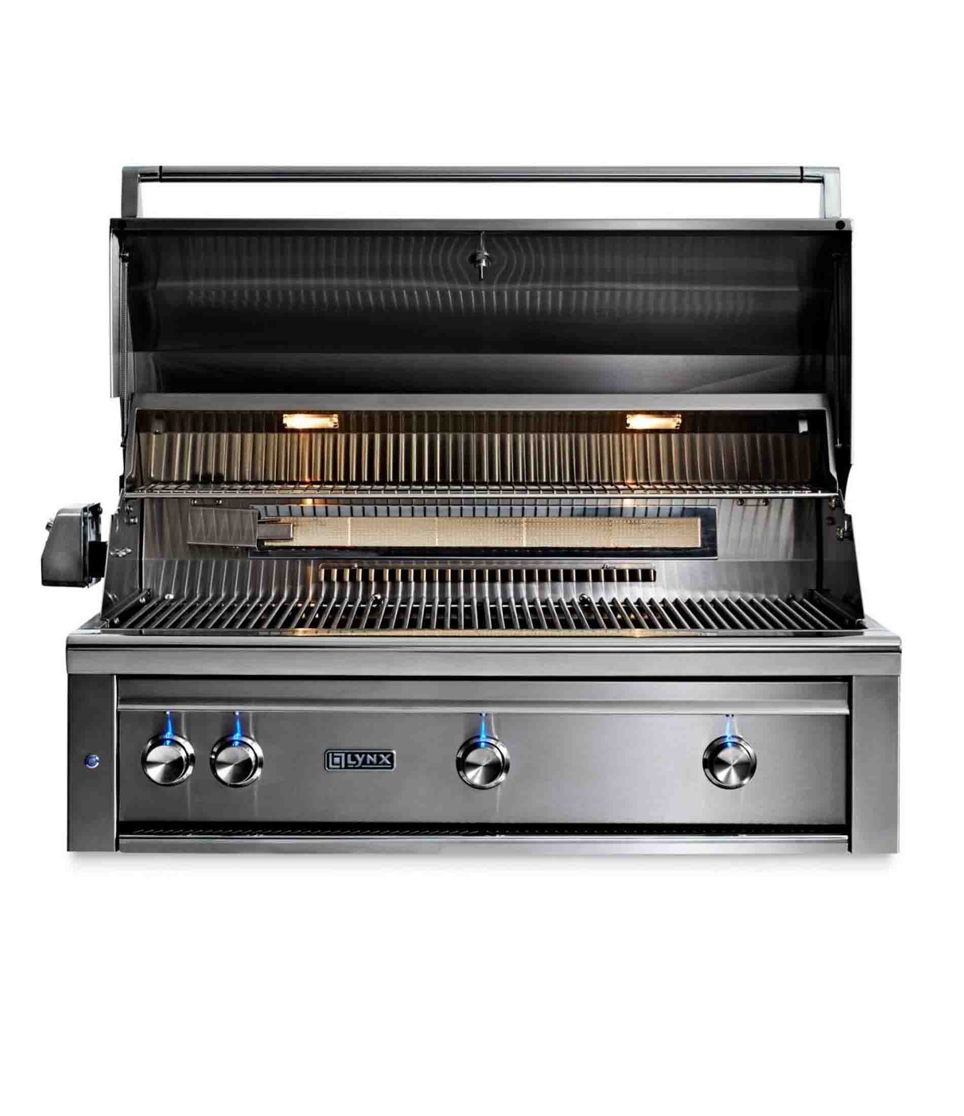 42" Professional Built in Grill - 1 Trident™ and 2 Ceramic with Rotisserie