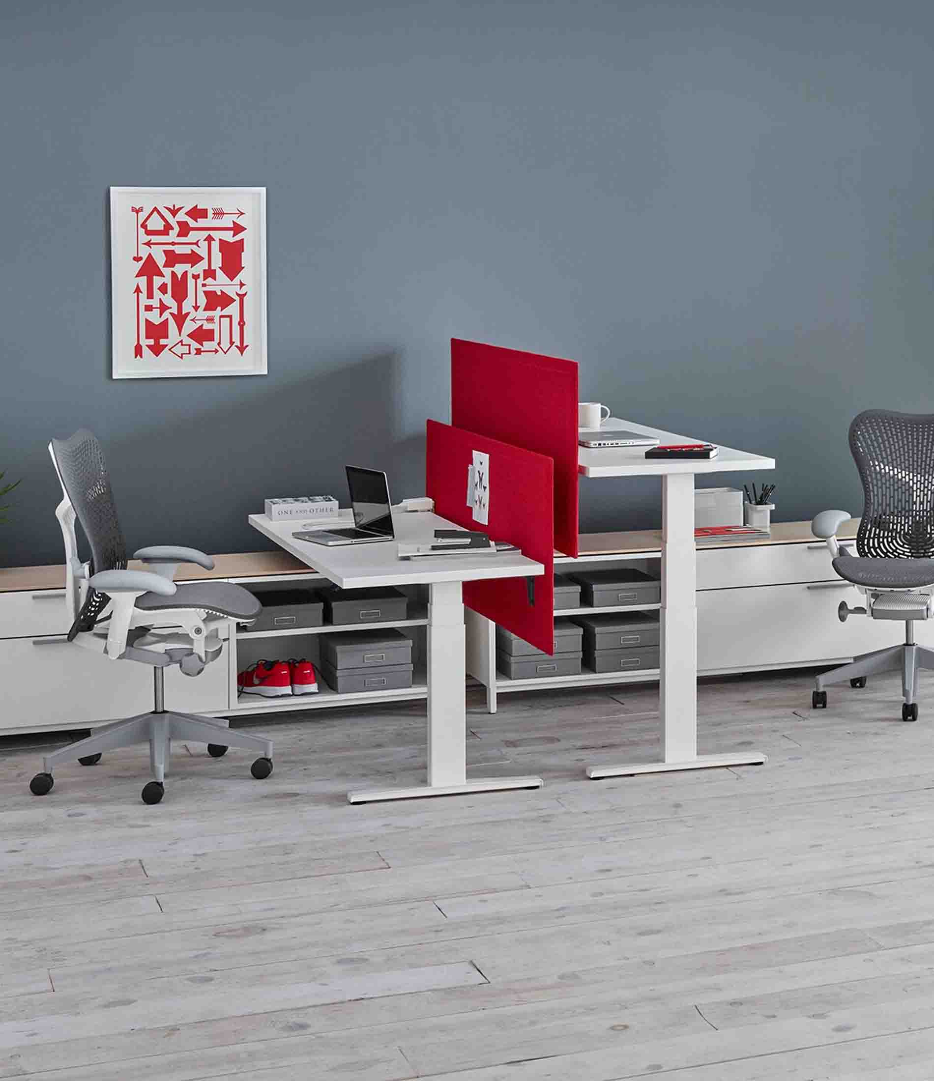 Motia® T型脚矩形桌 - 24"