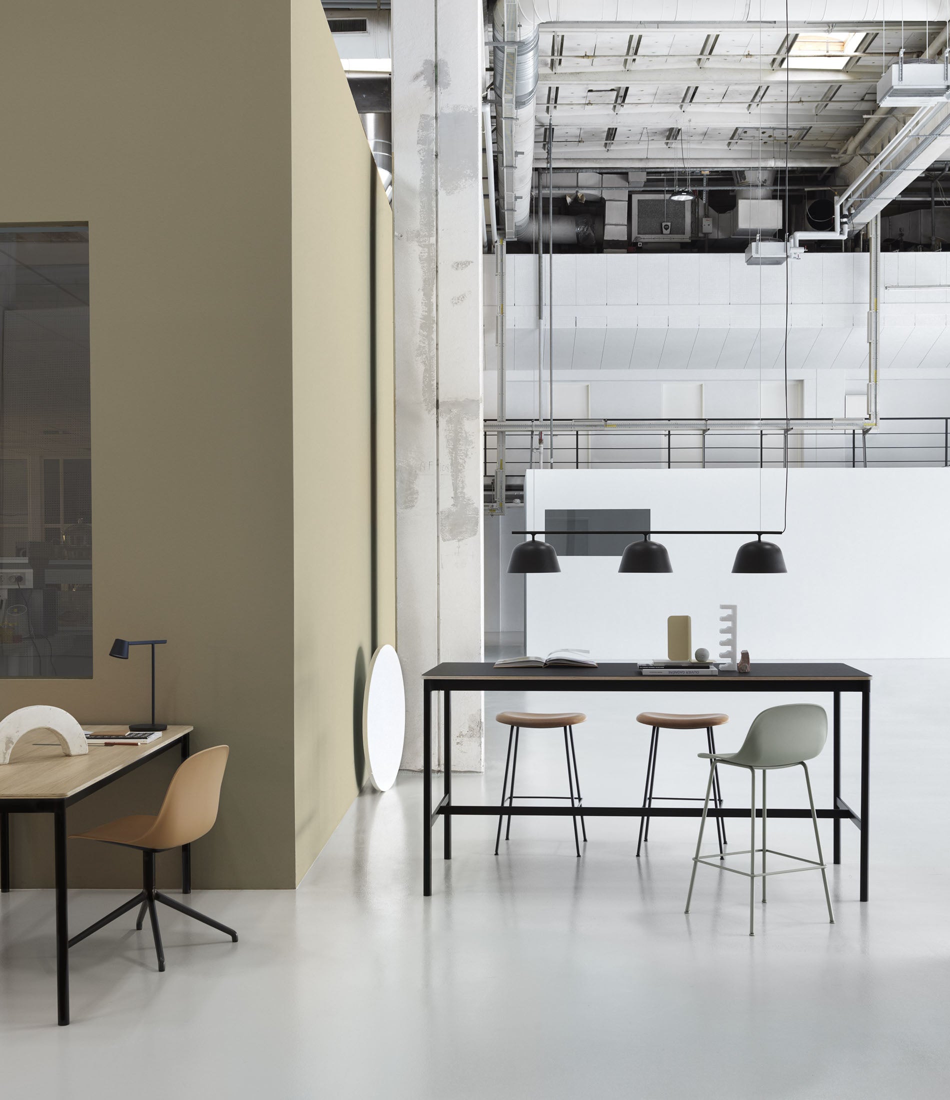 Fiber Counter Stool - Tube Base