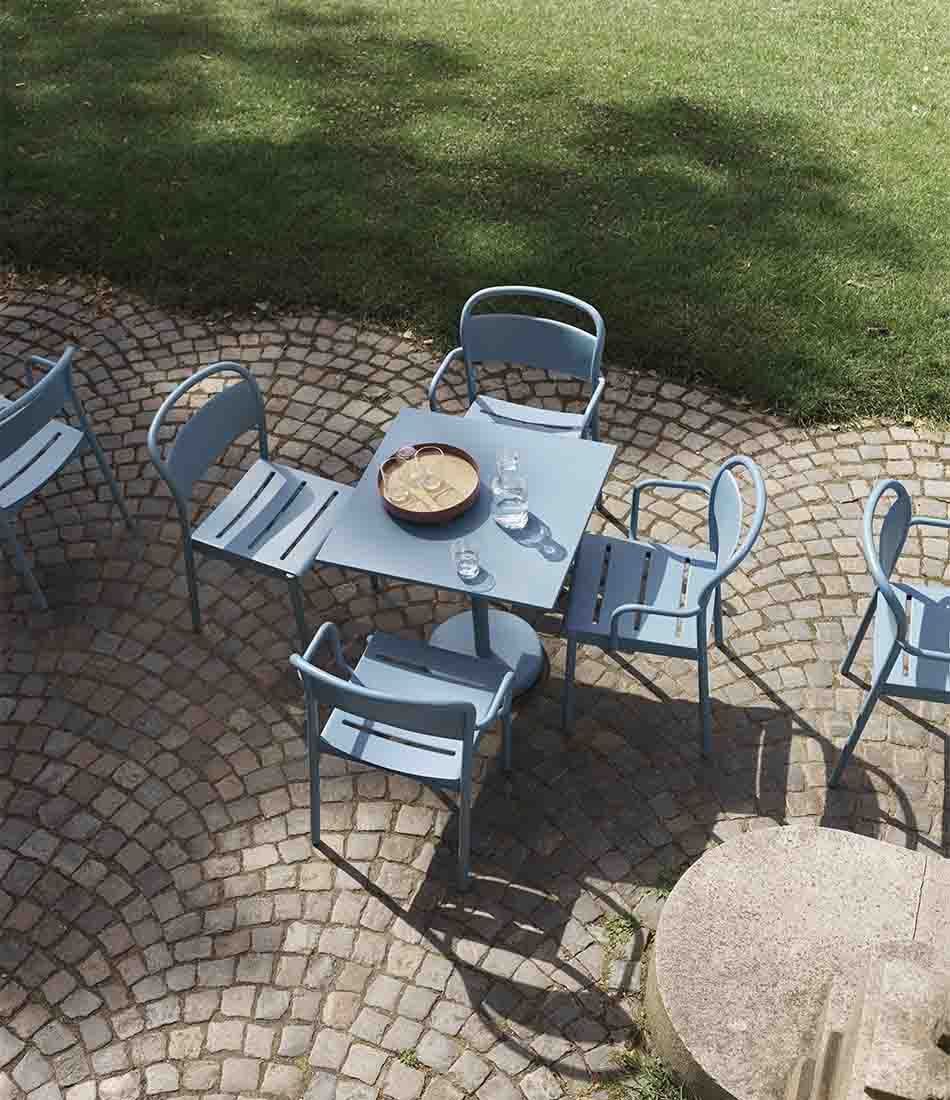 Linear Steel Armchair