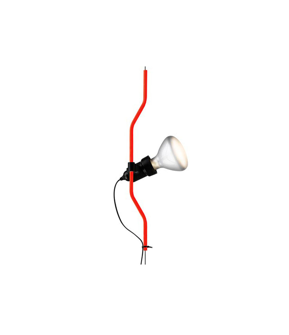 Red Flos Parentesi pendant lamp.