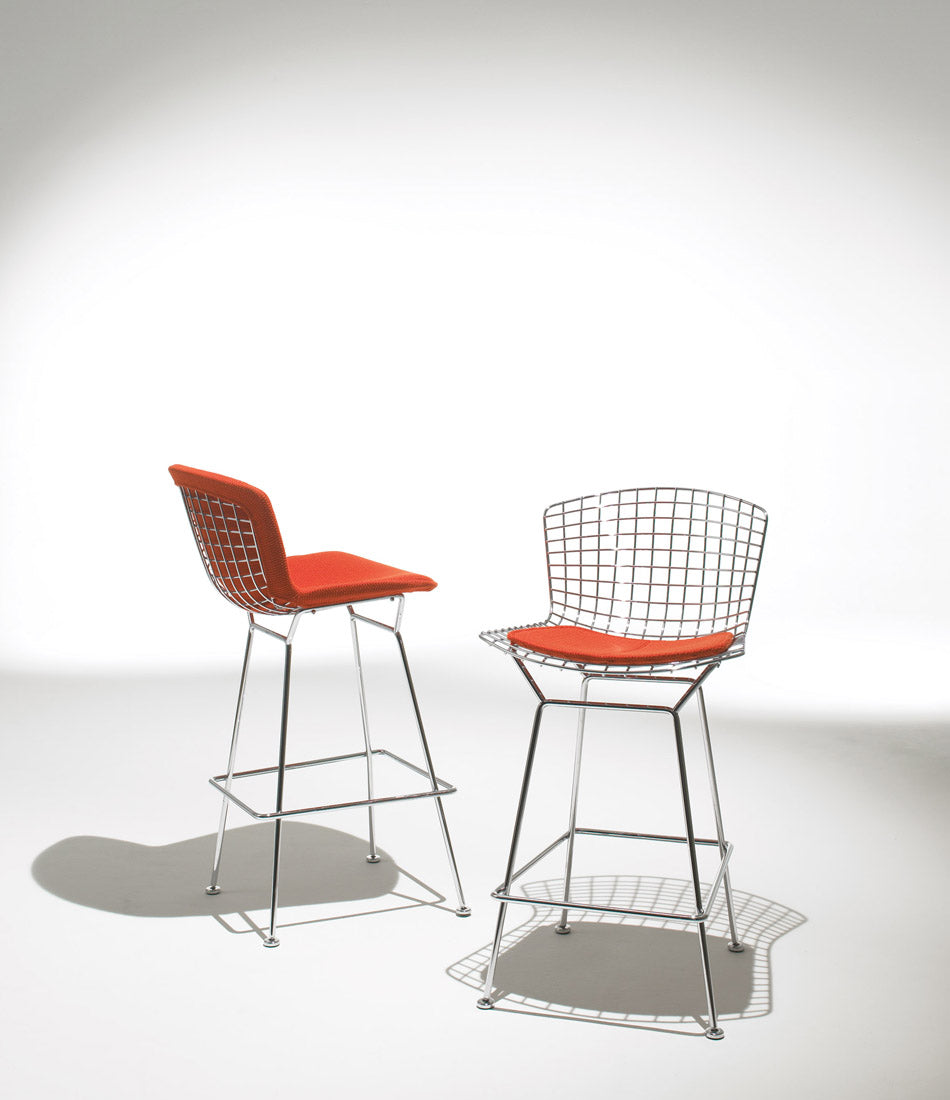 Bertoia Stool, Counter Height - Leather Seat Pad